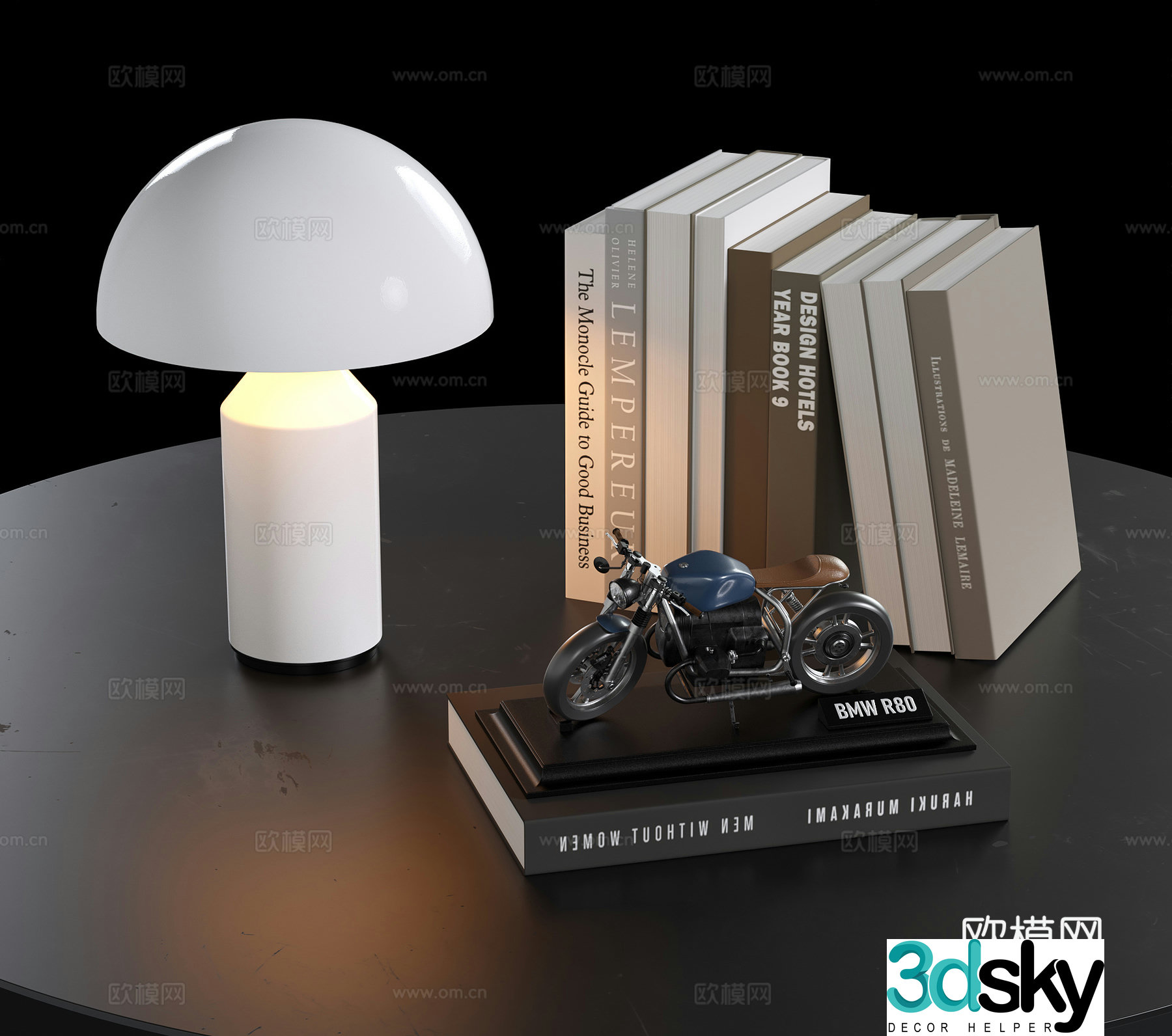 Modern jewelry ornaments 3d model
