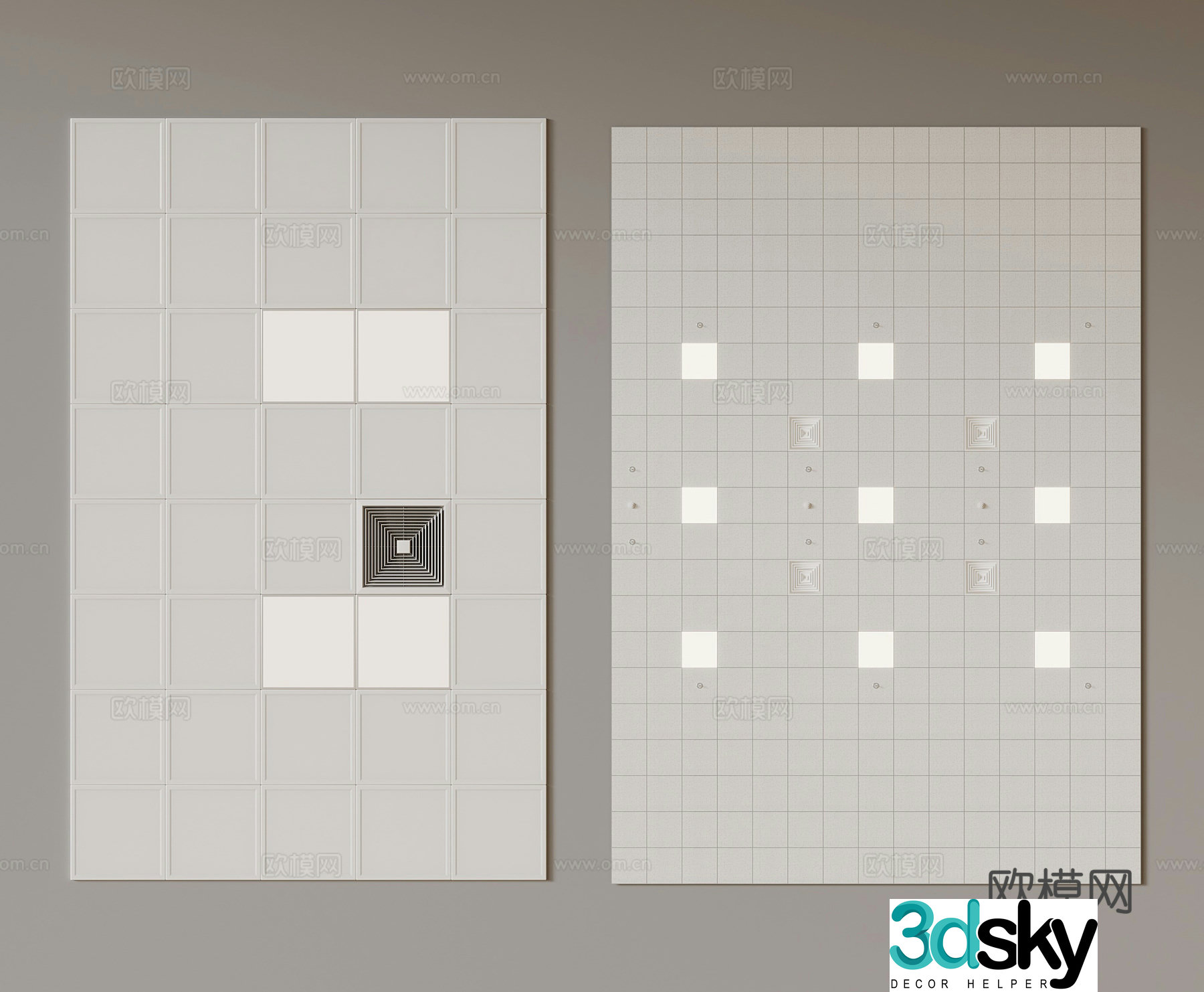 Modern ceiling 3d model
