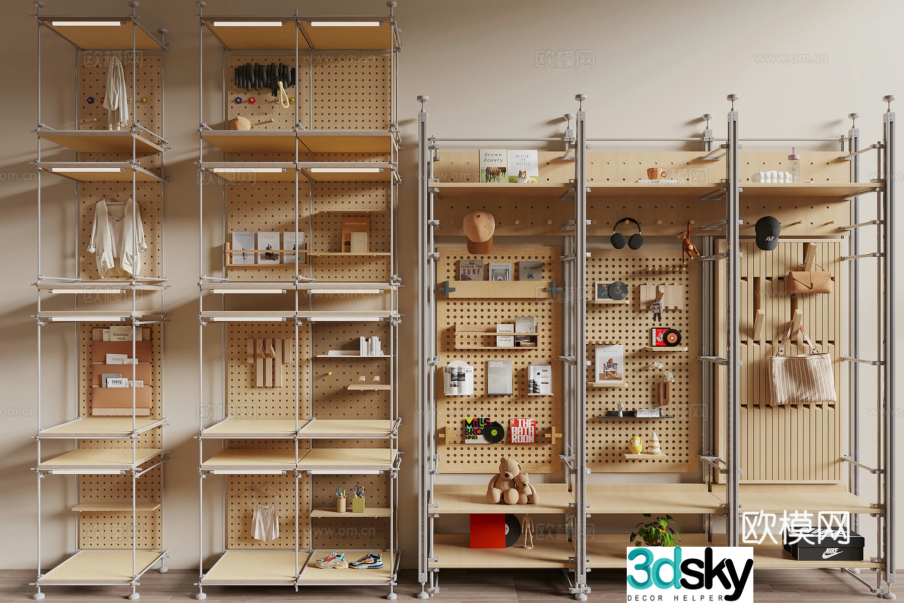 Modern shelf 3D model