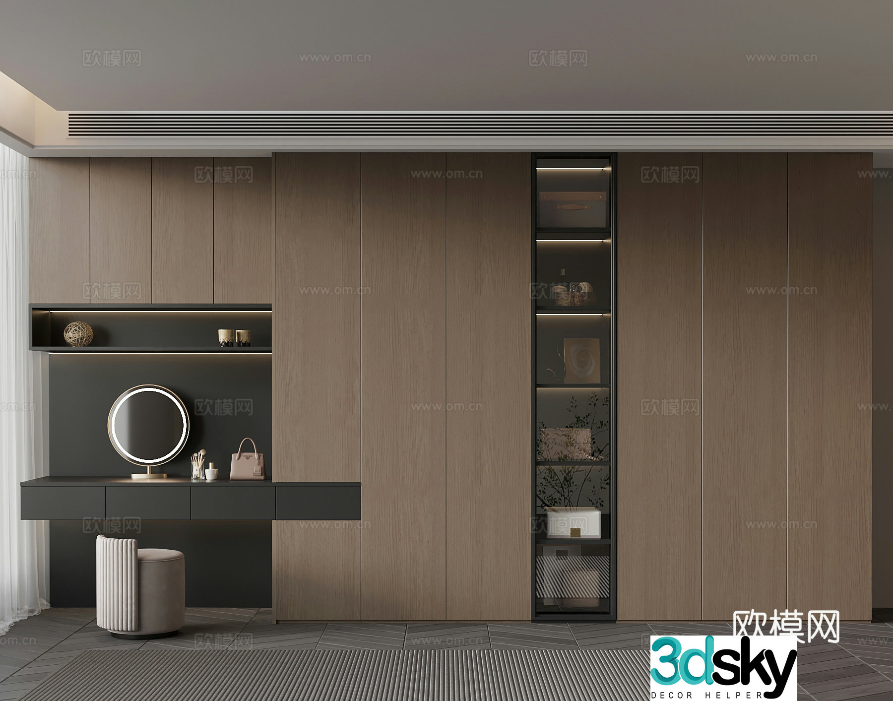 Italian wardrobe 3d model