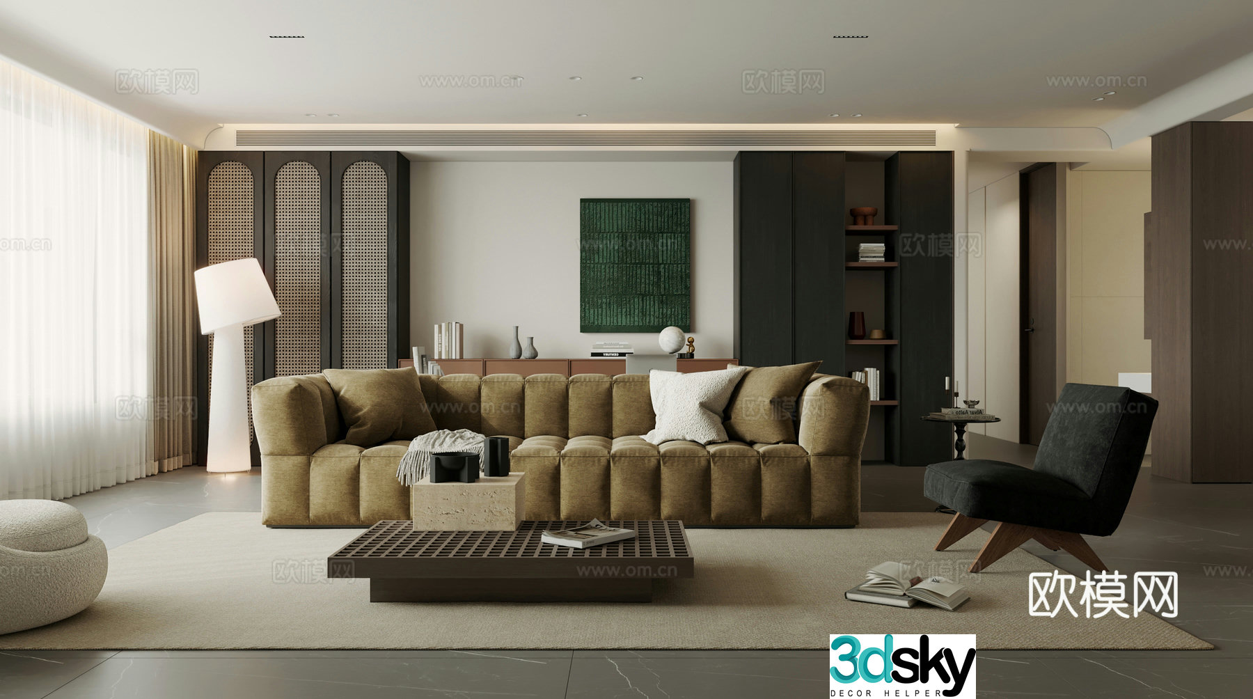 Middle Ages Wabi Living Restaurant Large Flat Living Restaurant Horizontal Living Restaurant Ownerless Lights Wabi Living Restaurant Wabi Living 3D Model