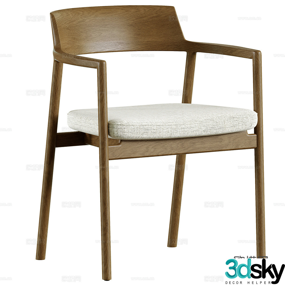 New Chinese Alocs chair 3d model
