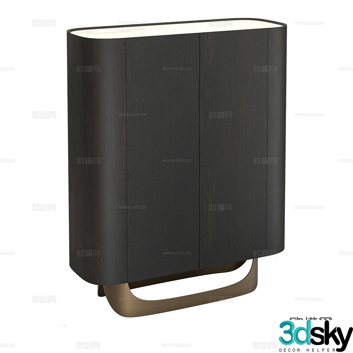 Light luxury side cabinet solid wood side cabinet tea cabinet dining cabinet storage cabinet storage cabinet storage cabinet 3D model