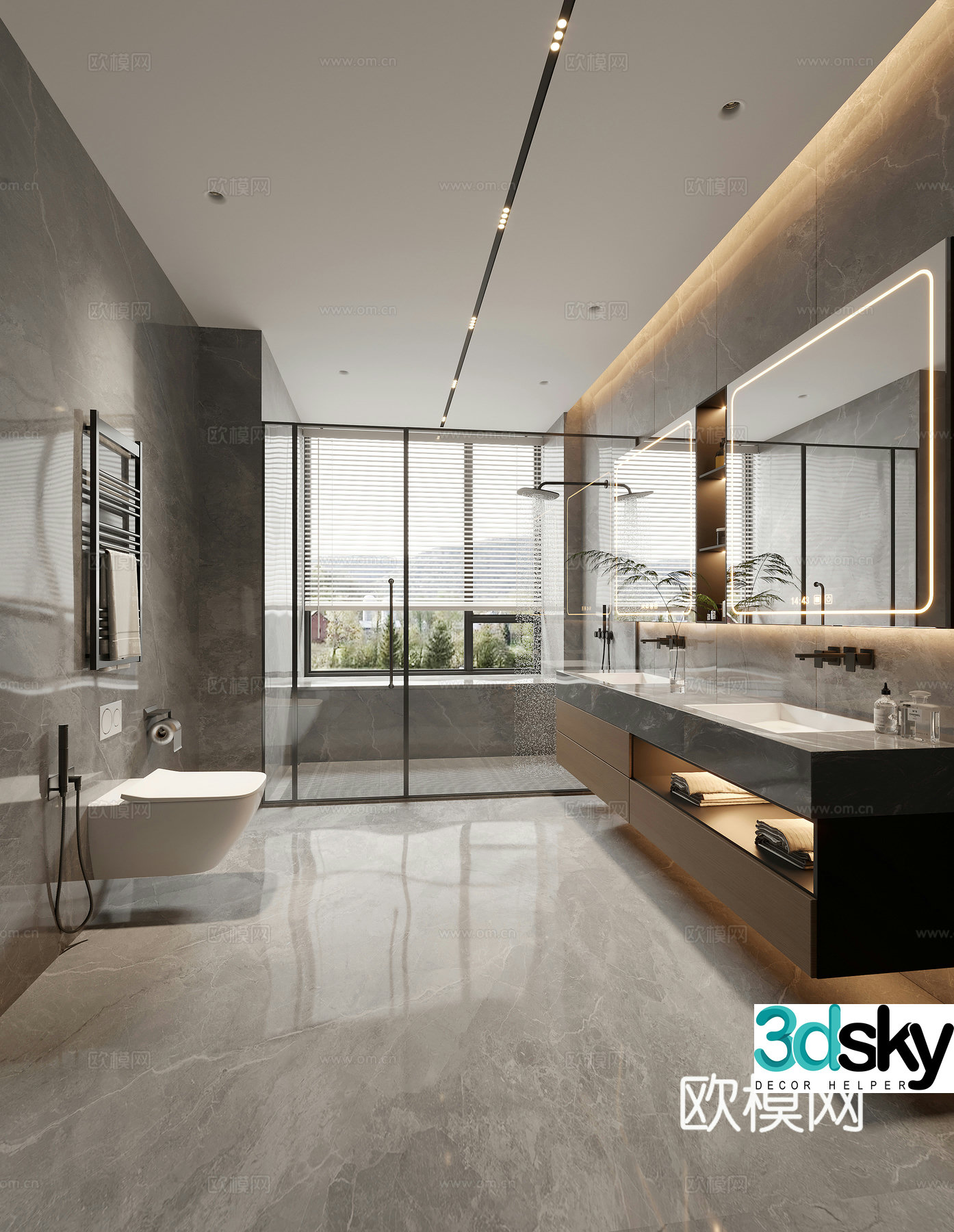 Modern bathroom 3d model