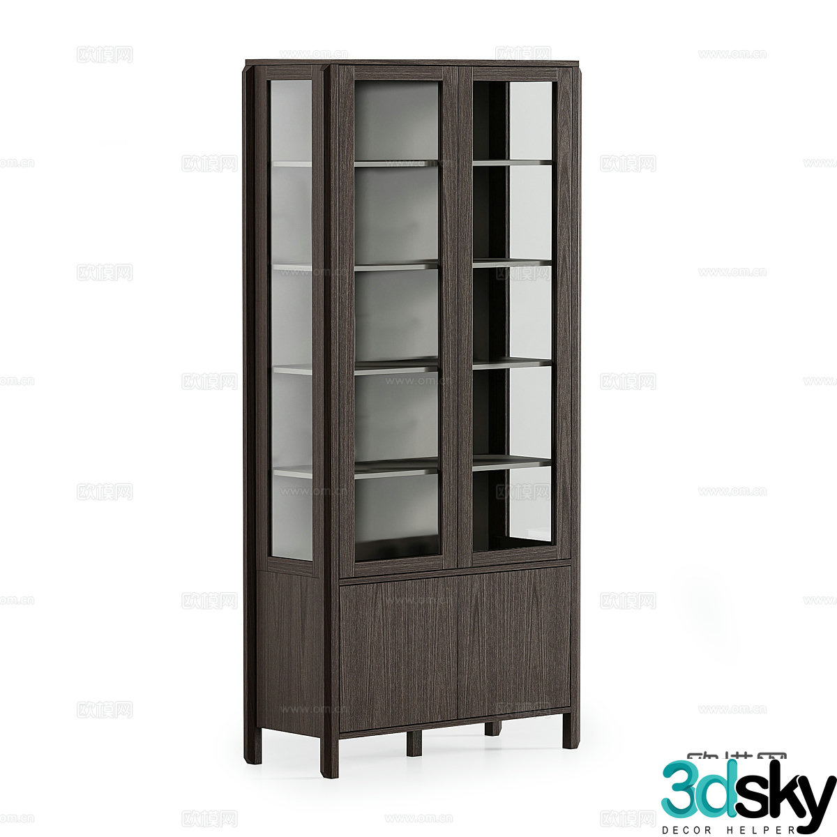 Middle-aged side cabinet 3D model