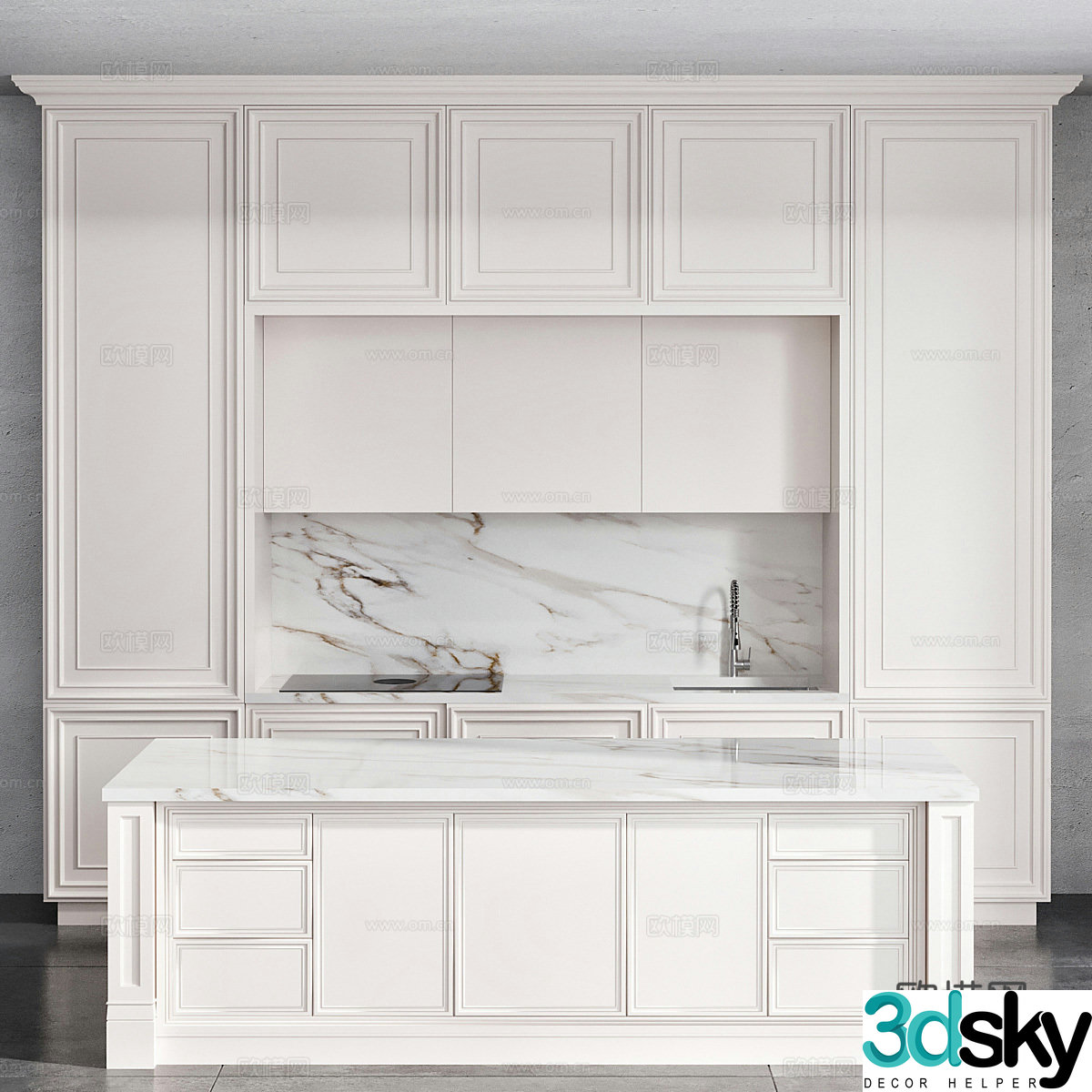 Modern cabinet 3d model