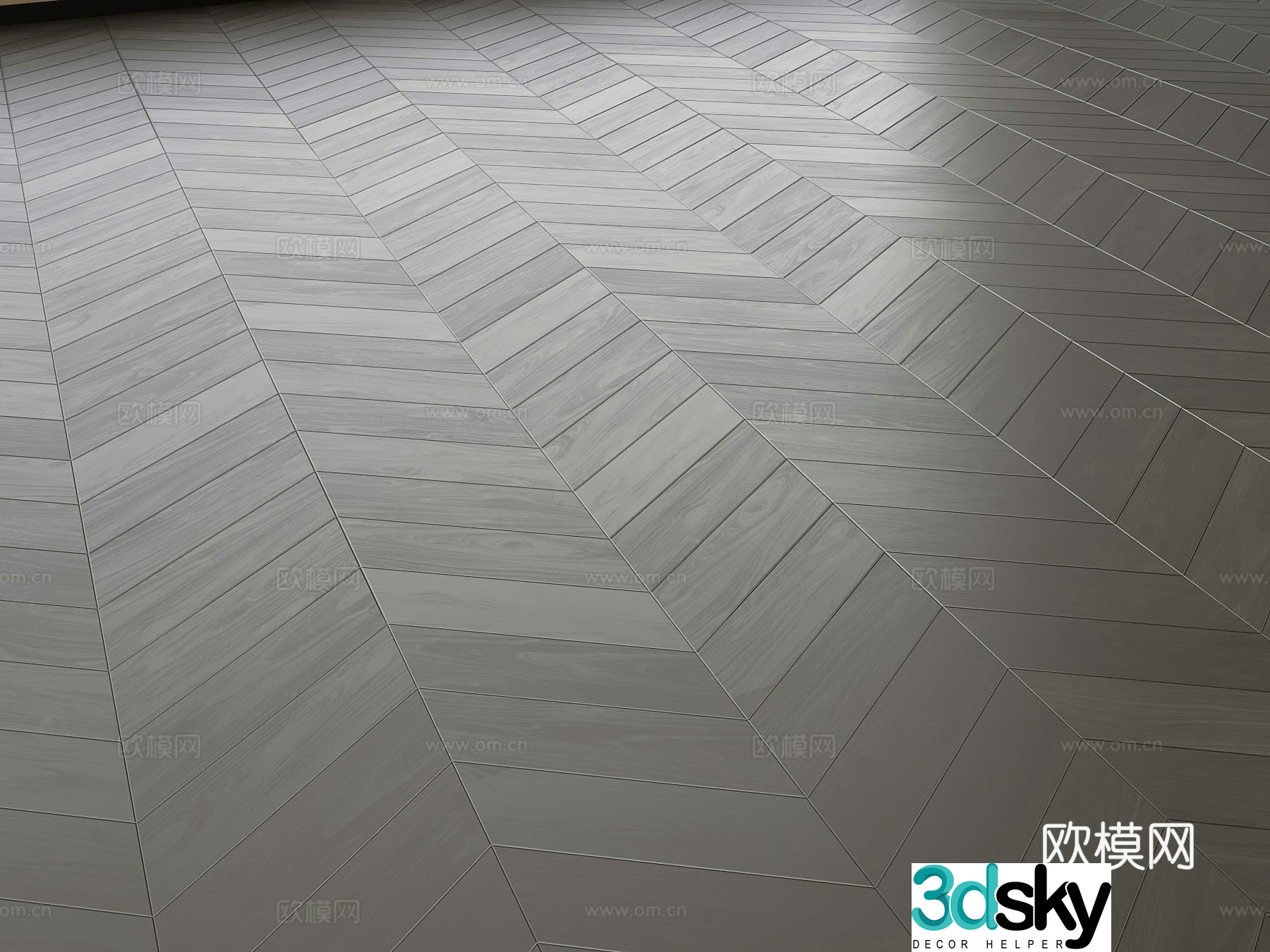 Modern Italian wood flooring bedroom flooring 3d model
