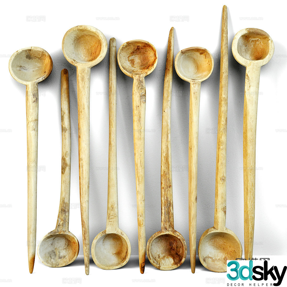 Wooden spoon Wooden spoon 3d model
