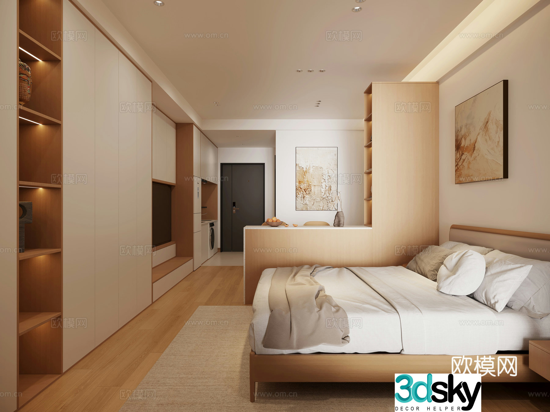 Log Wind Apartment 3d Model