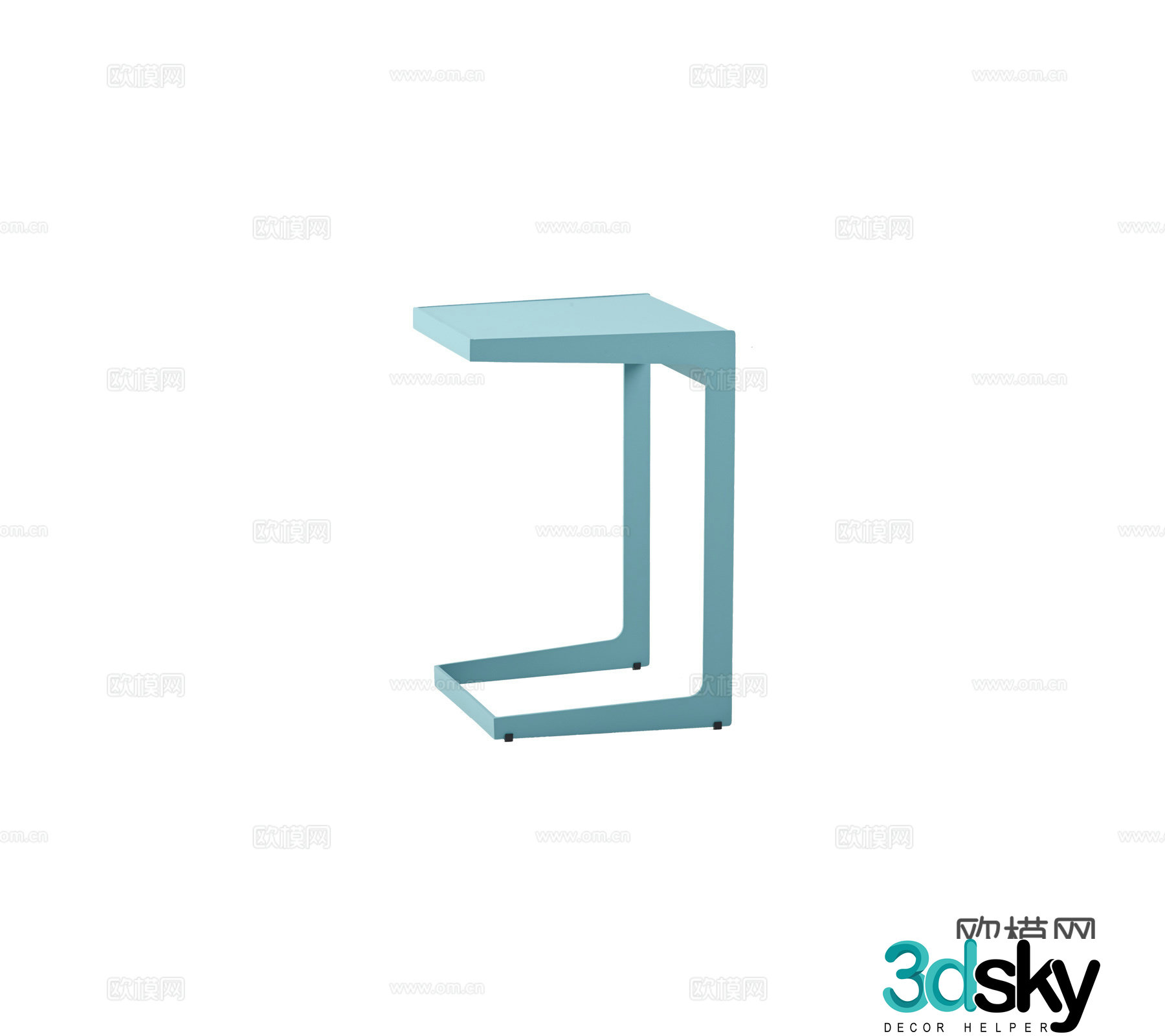 Modern Wasabi coffee table shape side table metal coffee table side table 3D model