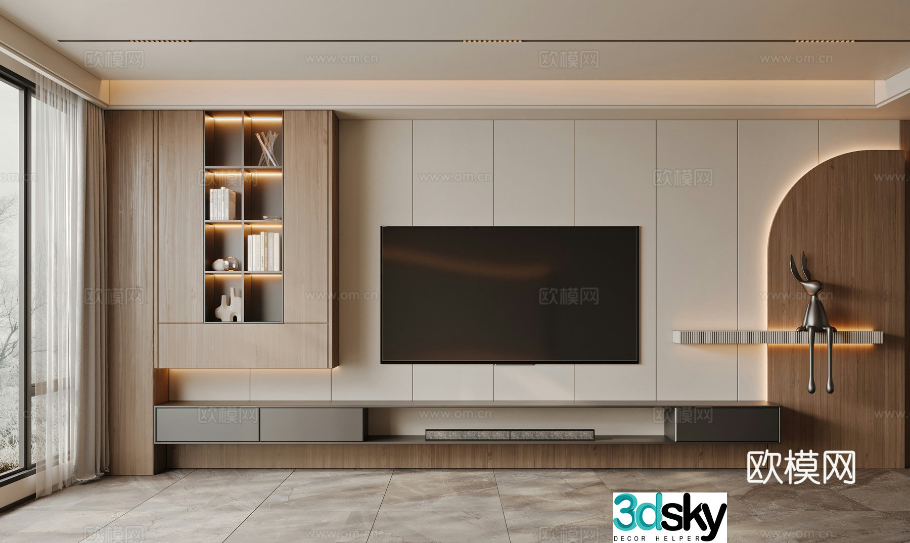 Modern living room 3d model