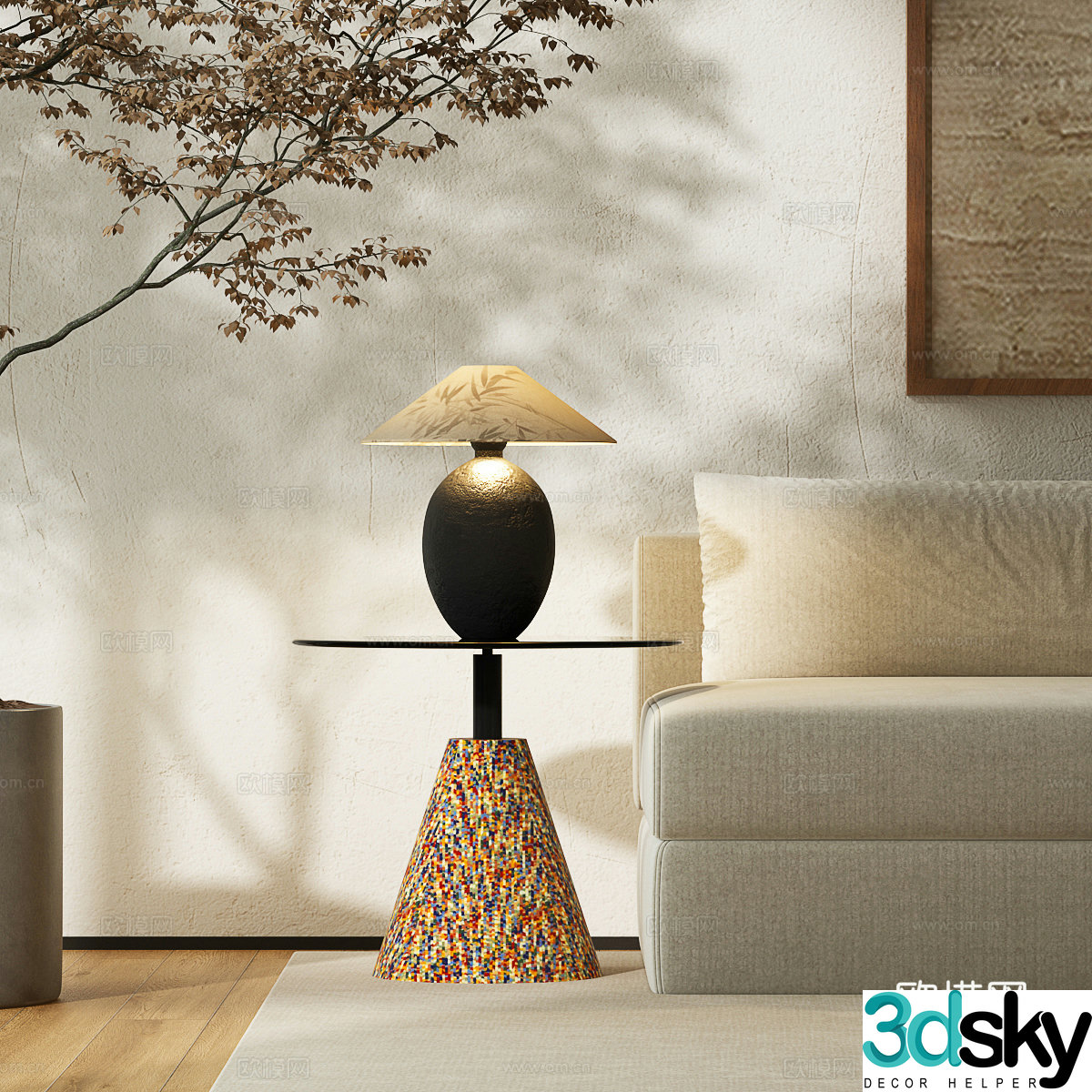Modern angle table Modern side table Italian angle table Modern Italian angle table 3D model