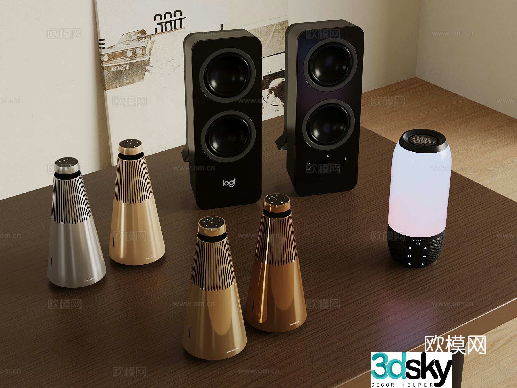 Modern audio smart audio small audio 3D model