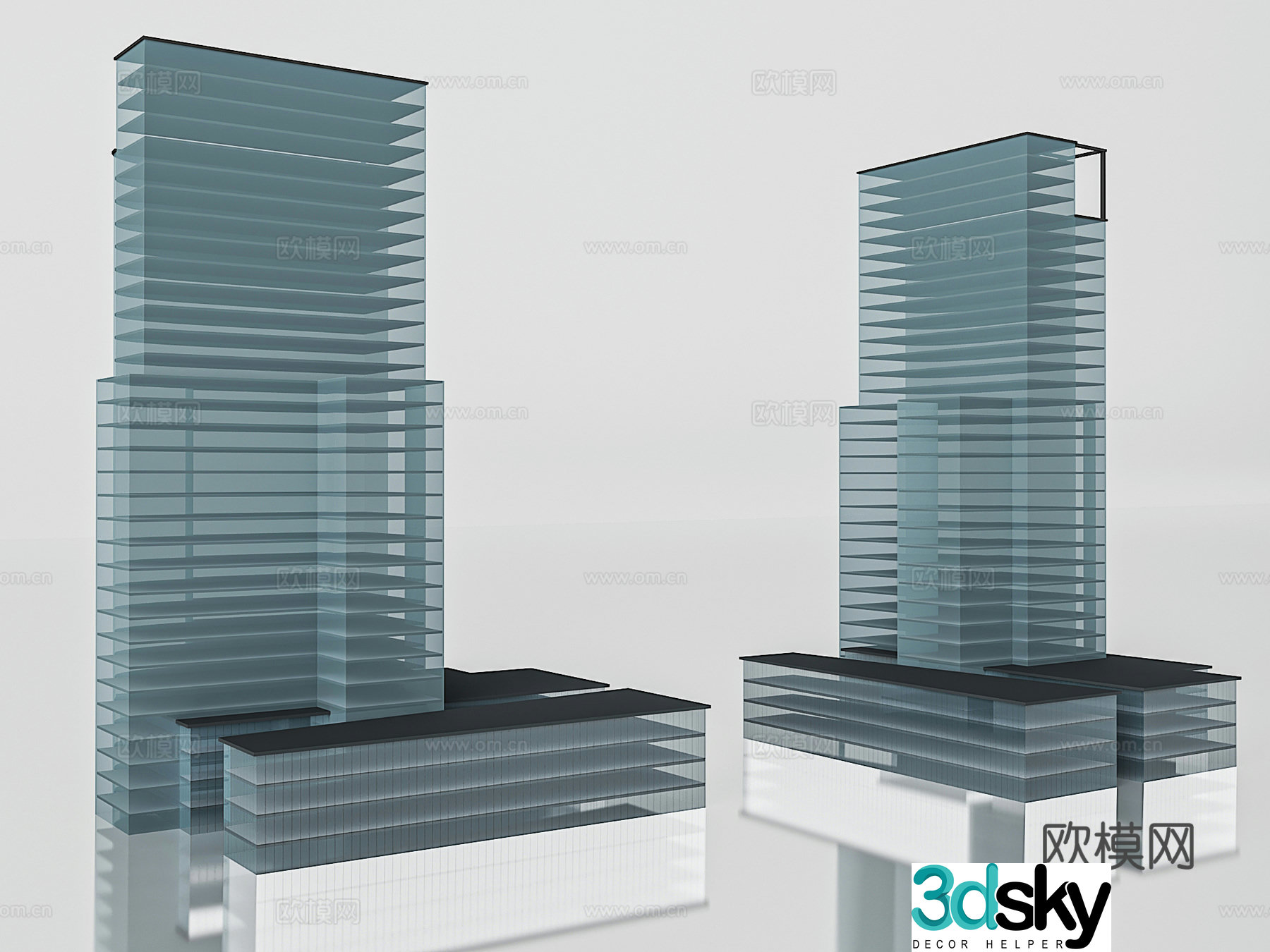 Building exterior 3d model