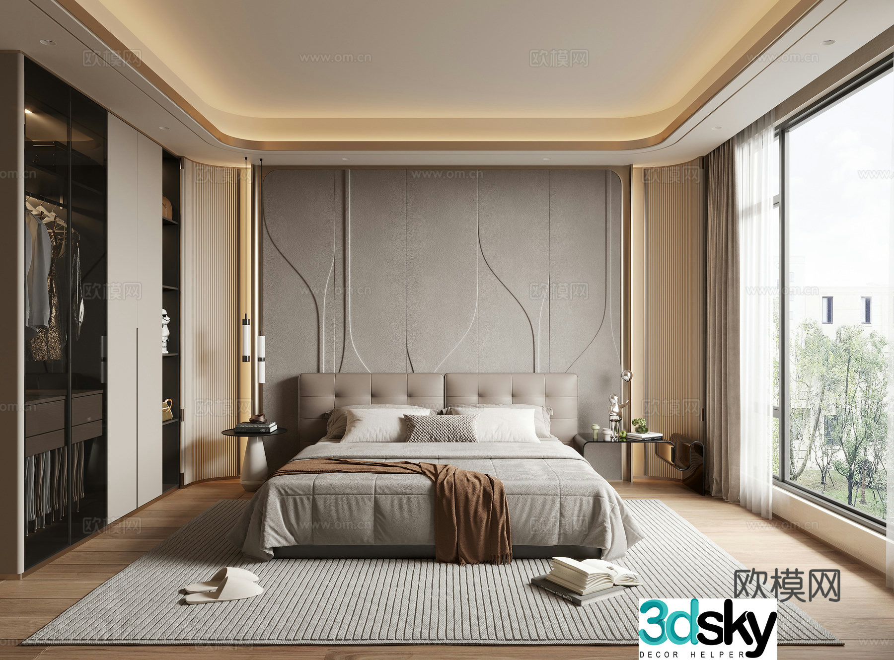Modern bedroom 3d model