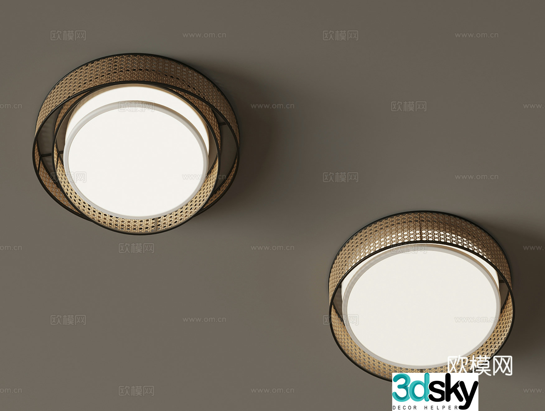 3D model of Jijifeng ceiling lamp