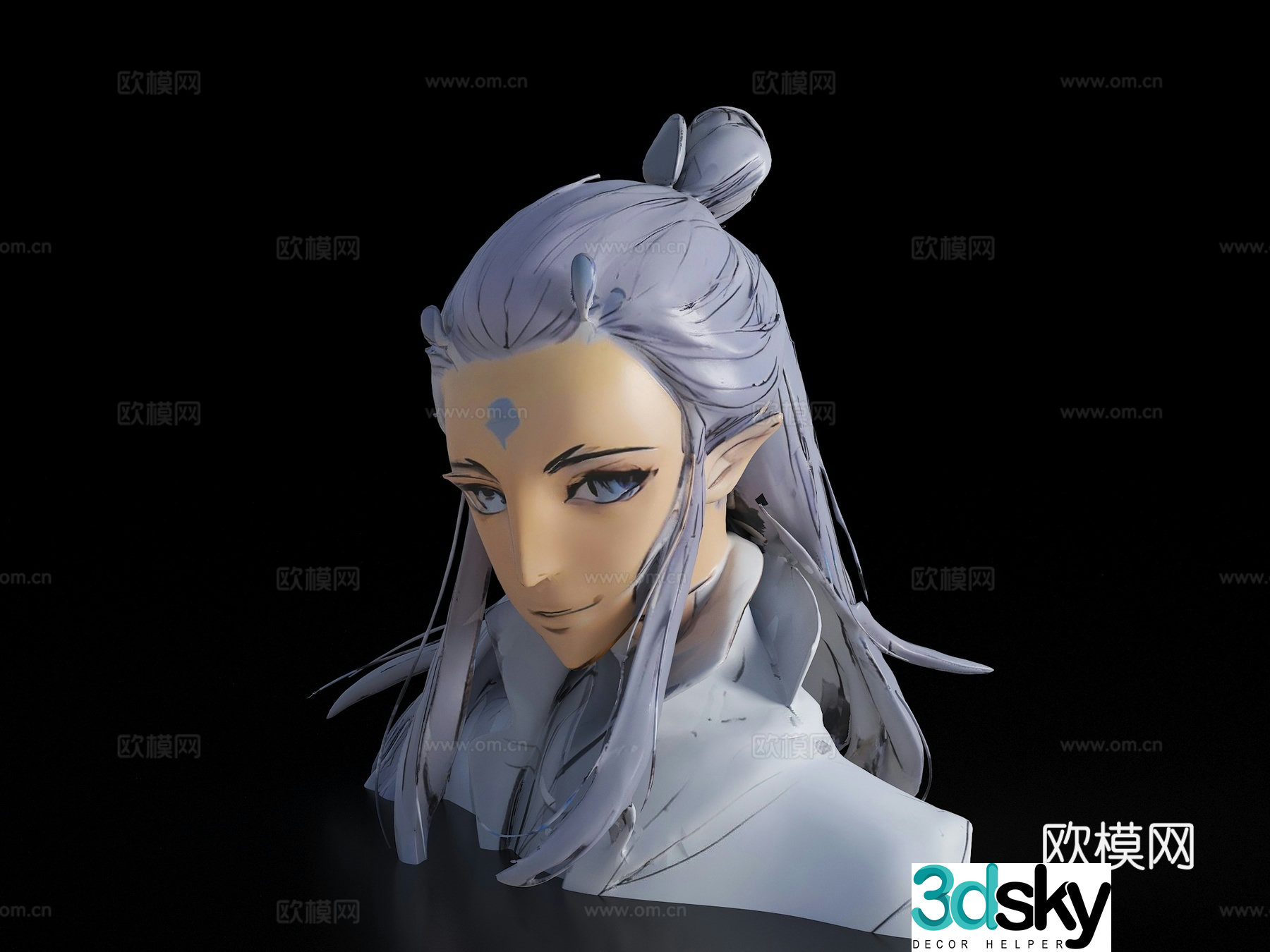 Modern sculpture ornaments Ao Bing Ao Bing figure Ao Bing doll Ao Bing toy 3D model