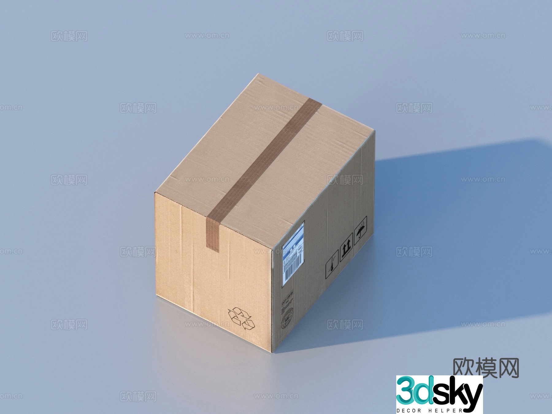Carton Box Carton 3d Model
