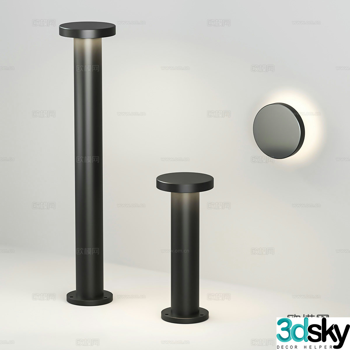 Minimalist floor lamp Light luxury floor lamp Garden lamp Outdoor floor lamp Outdoor lighting lamp Outdoor 3D model