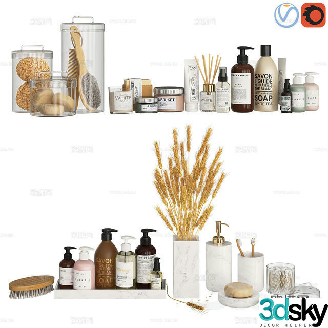 Decoration ornaments Bathroom decoration 3D model