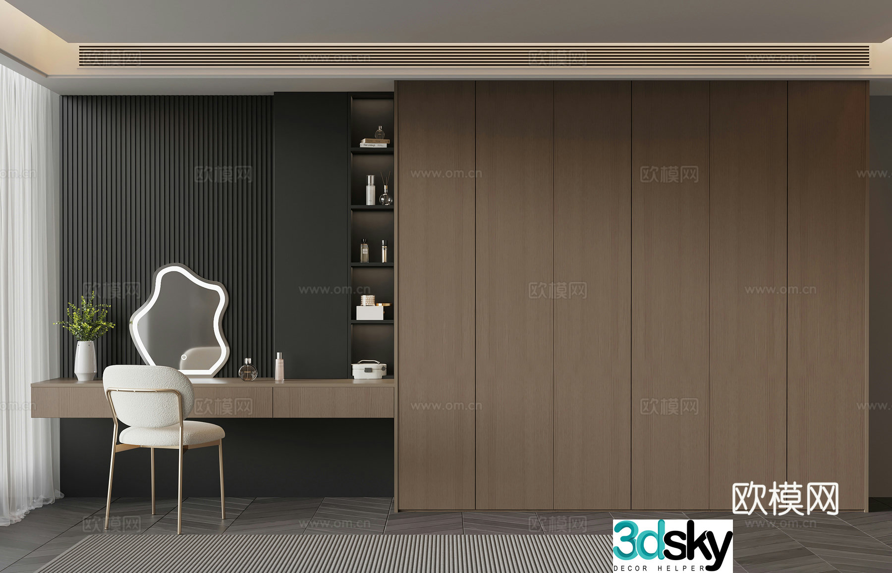 Italian wardrobe 3d model