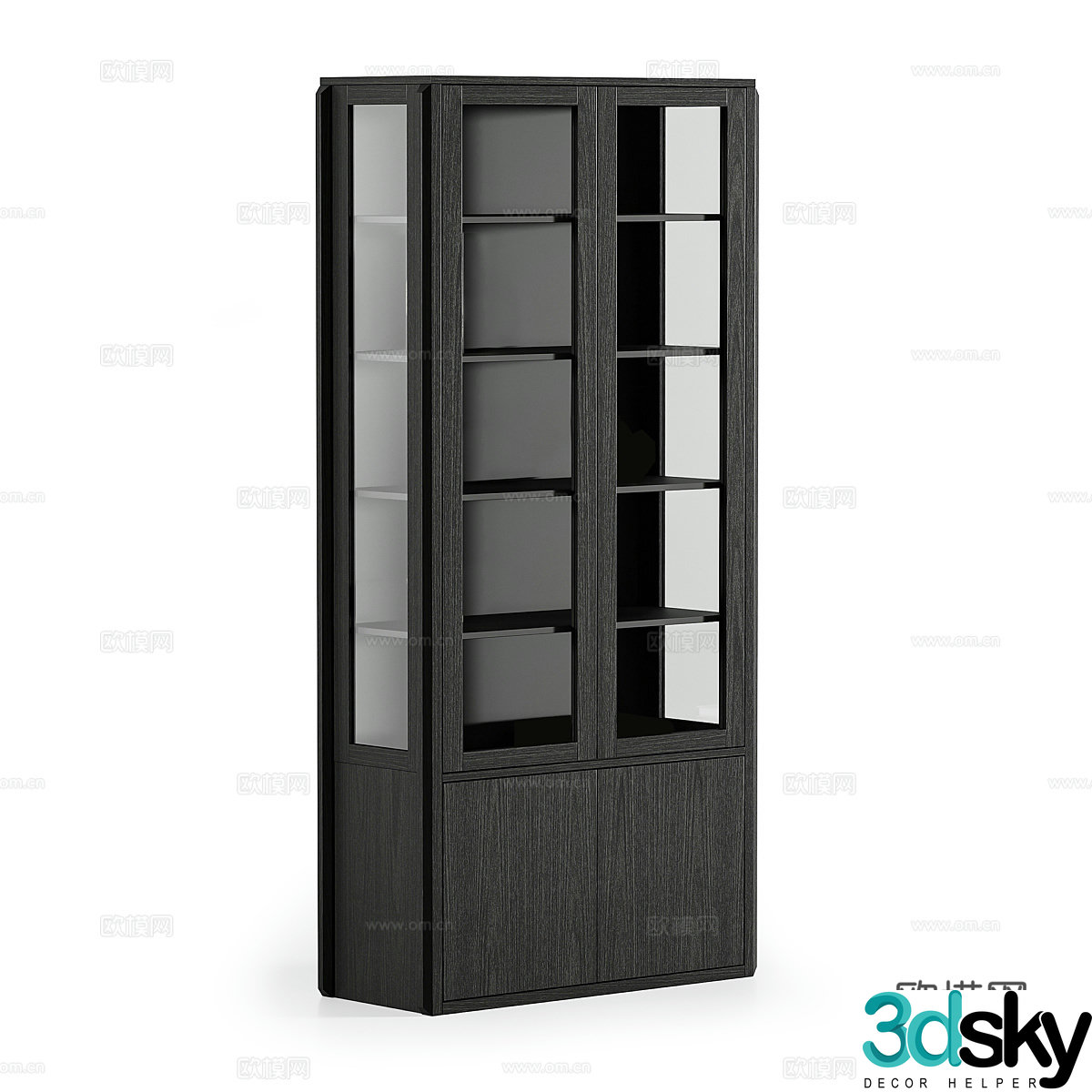 Middle-aged side cabinet 3D model