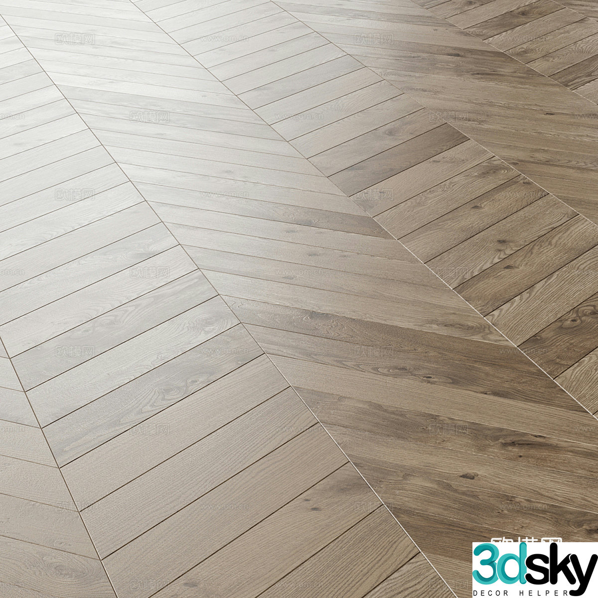Medium-old wood floor wood grain brick matte wood floor walnut wood floor homestay wood floor simple 3d model