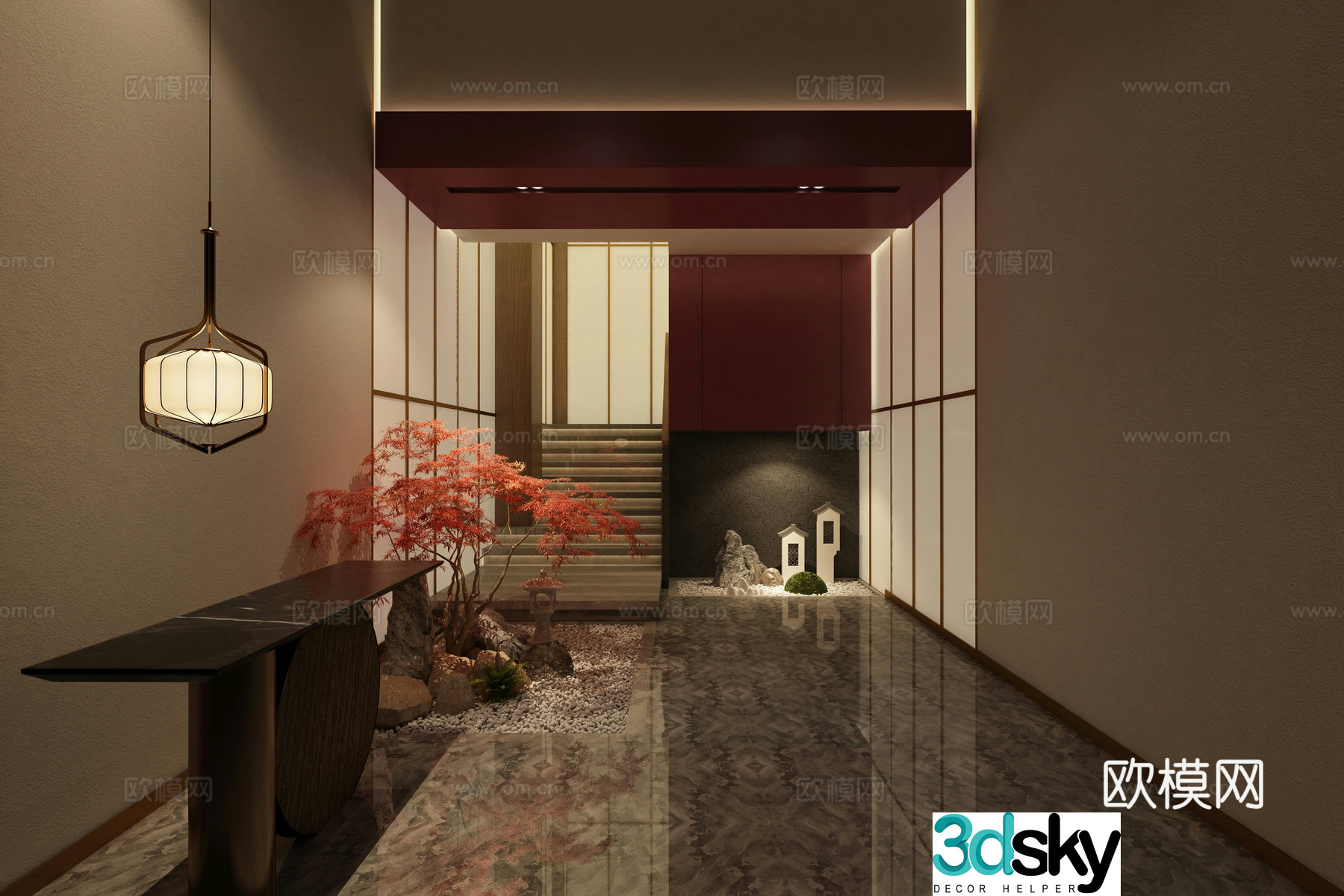 Teahouse foyer 3d model