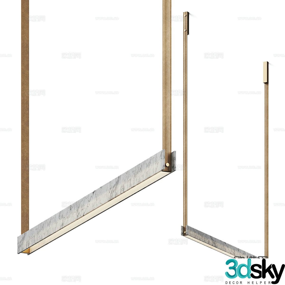 Modern Italian Henge Crystal Evo Chandelier 3d Model