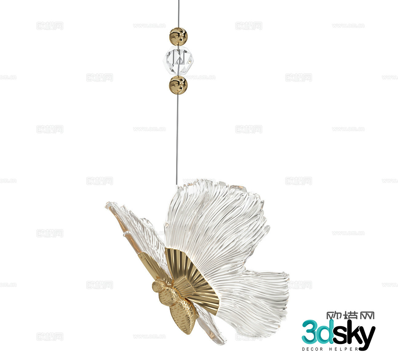 Light luxury chandeliers art chandeliers modeling chandeliers wing chandeliers restaurant chandeliers bar chandeliers 3D model