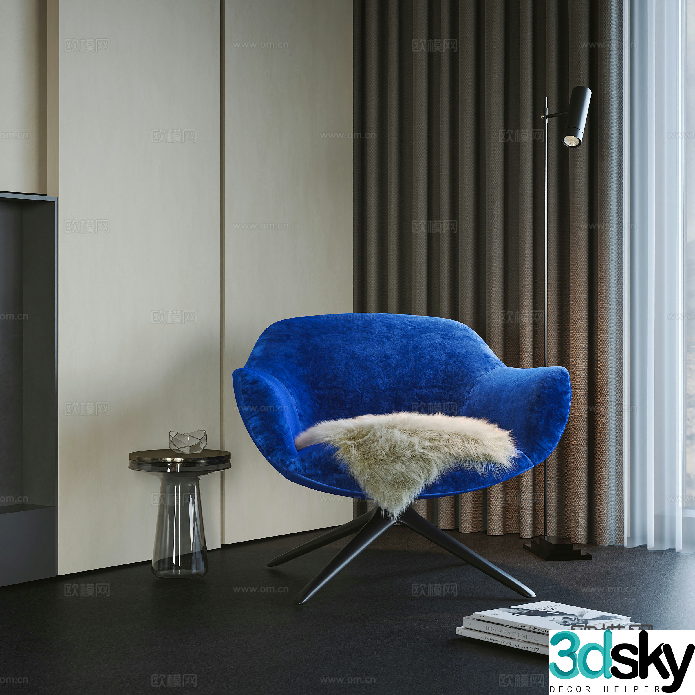 Modern leisure chair 3d model
