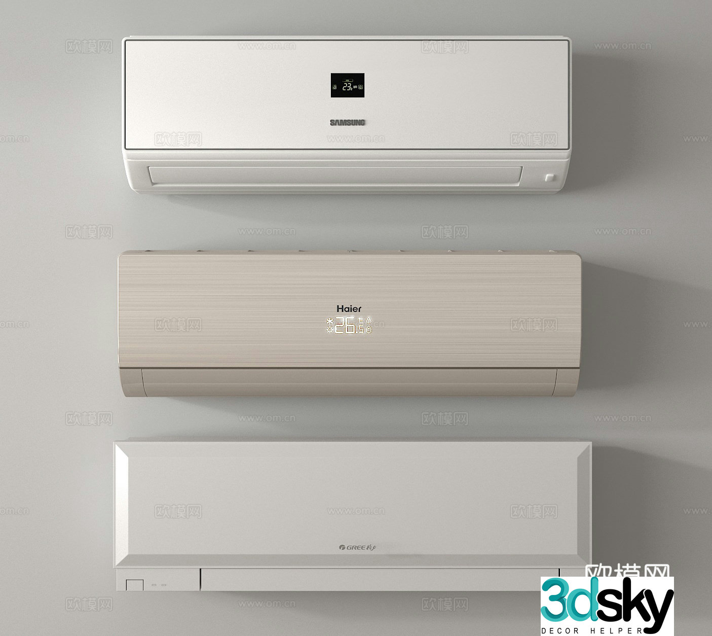 Air conditioner hanging air conditioner 3D model