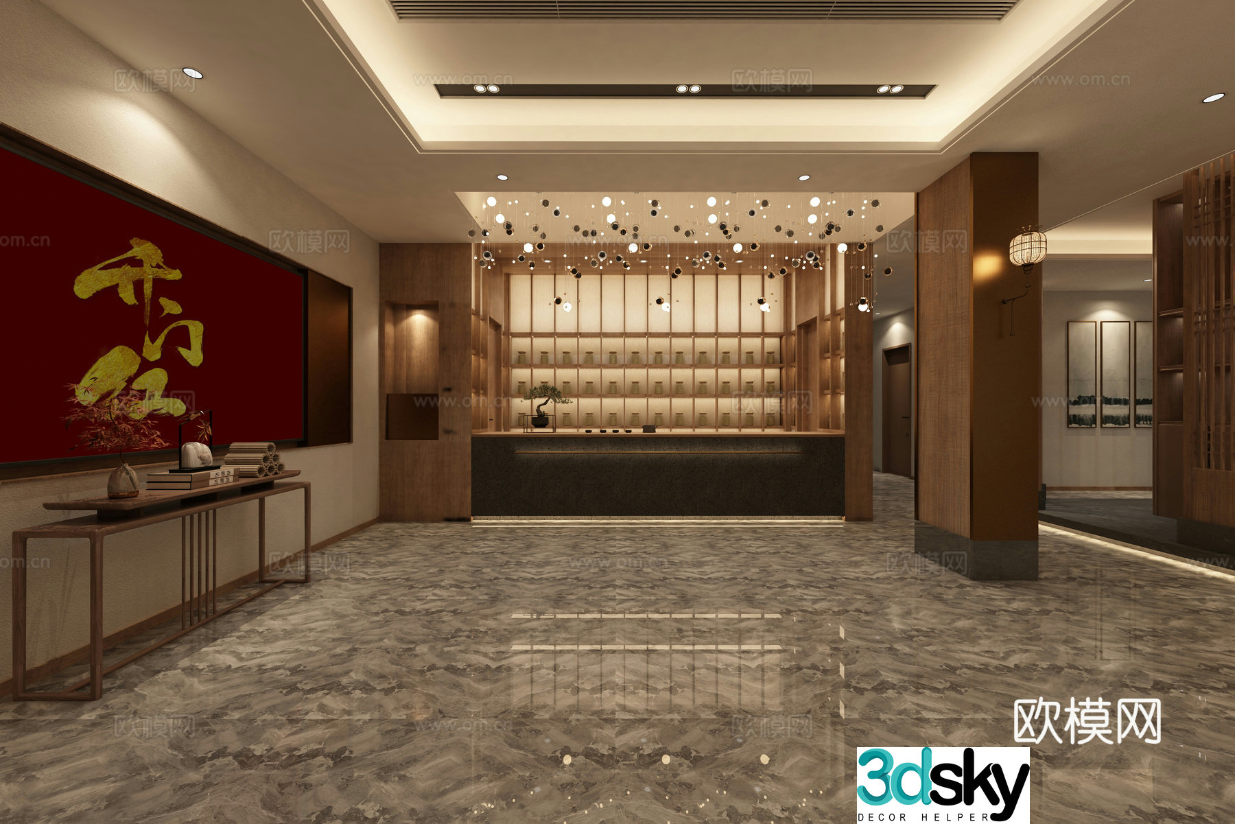 Chinese teahouse 3D model