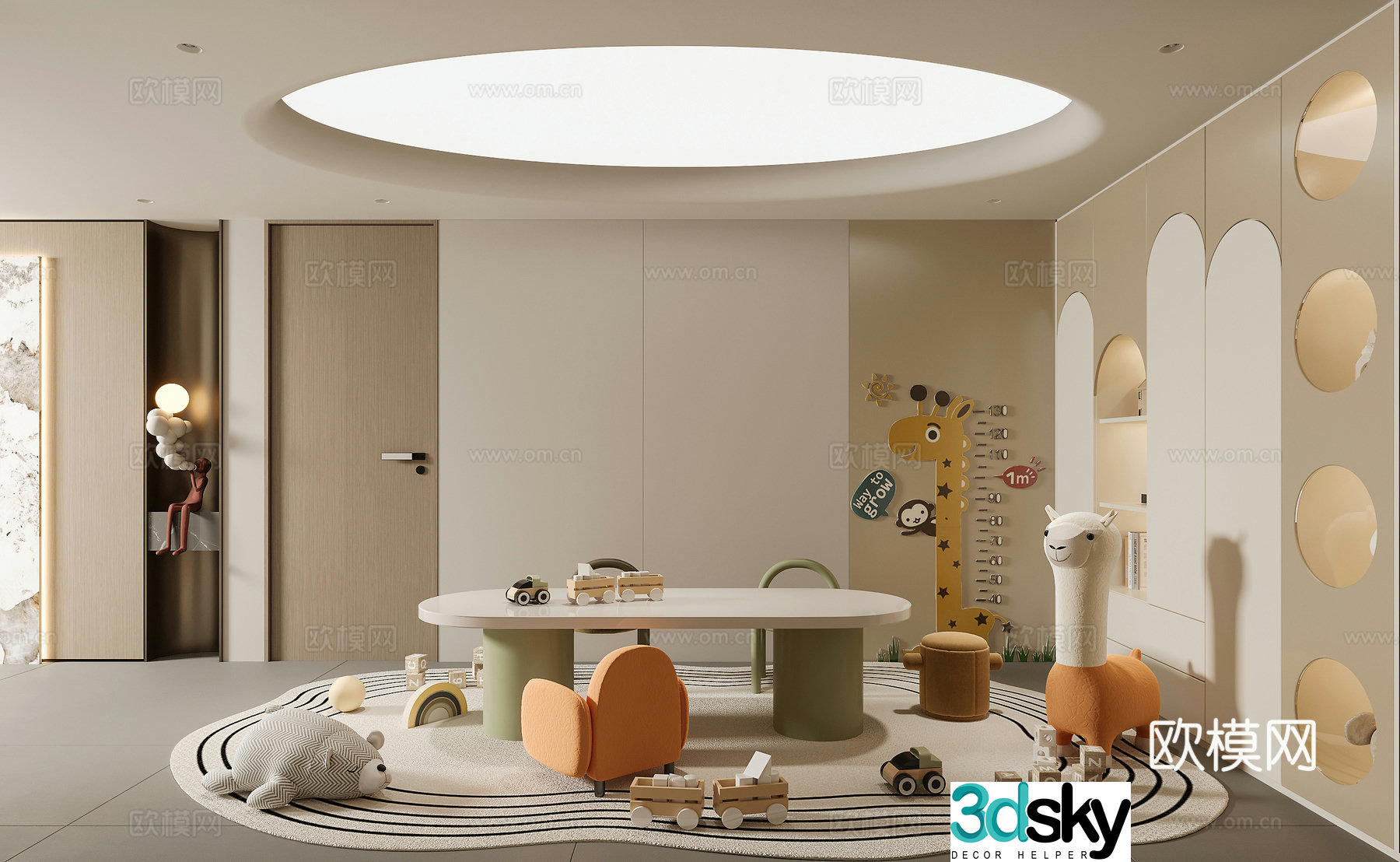 Children’s entertainment area 3D model