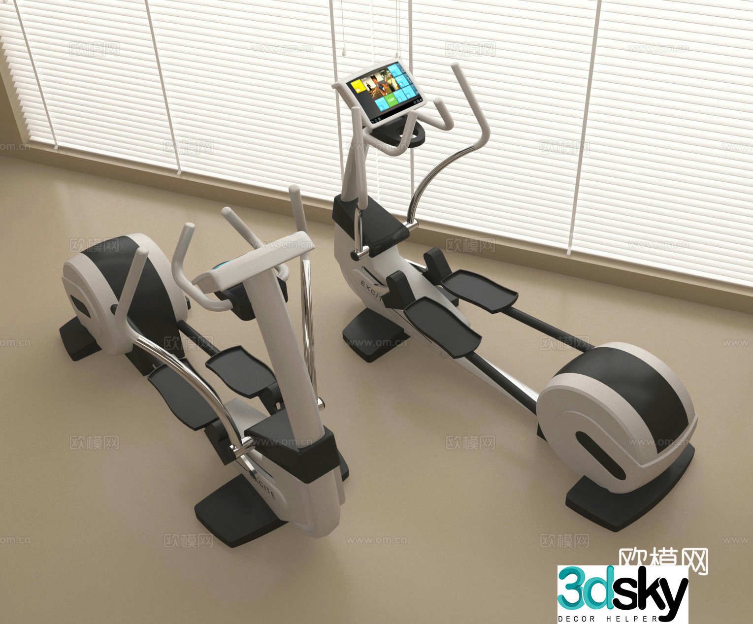 Fitness equipment Fitness bicycle Fitness equipment 3d model