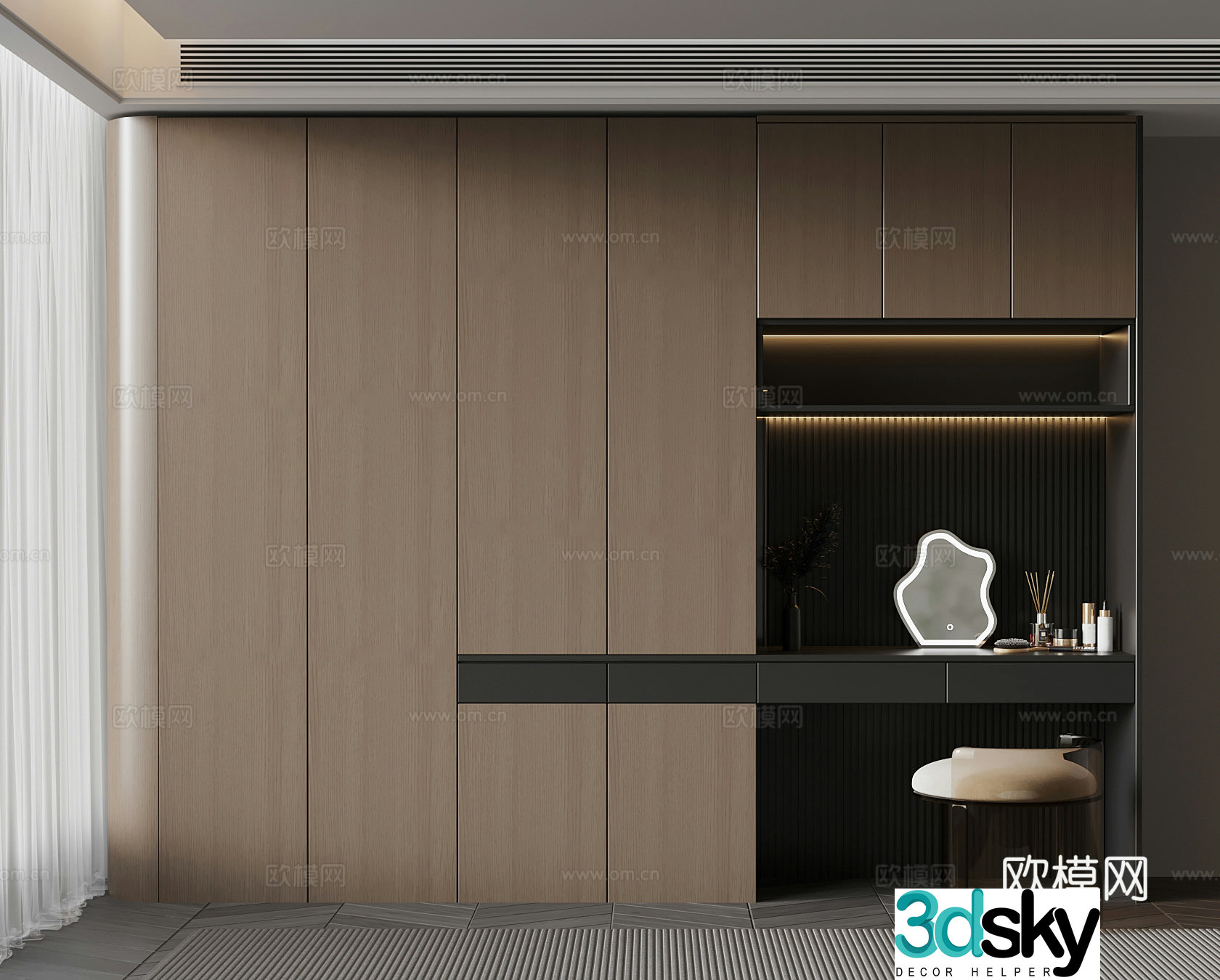 Italian wardrobe 3d model
