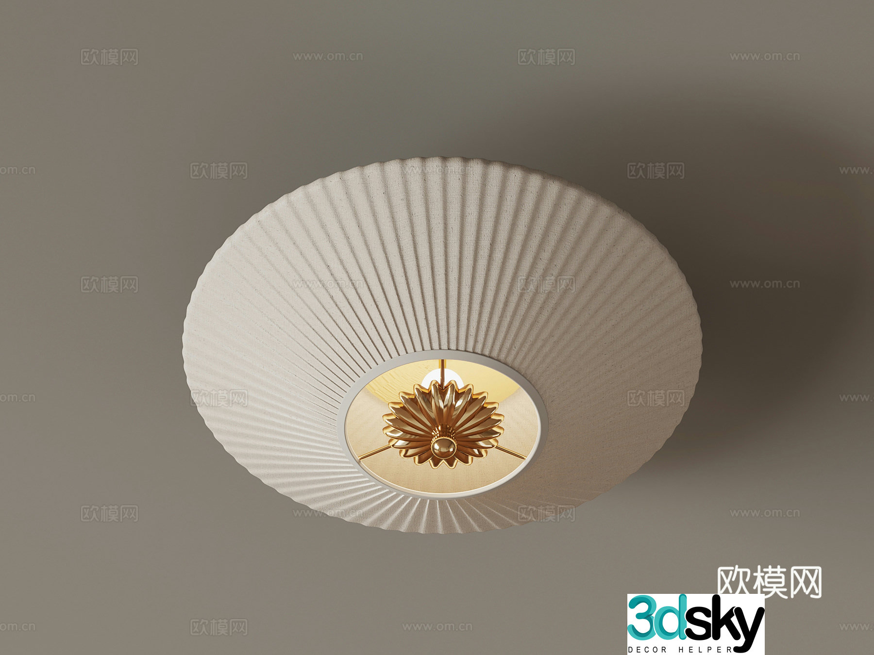 Simple ceiling lamp Crystal lamp 3d model