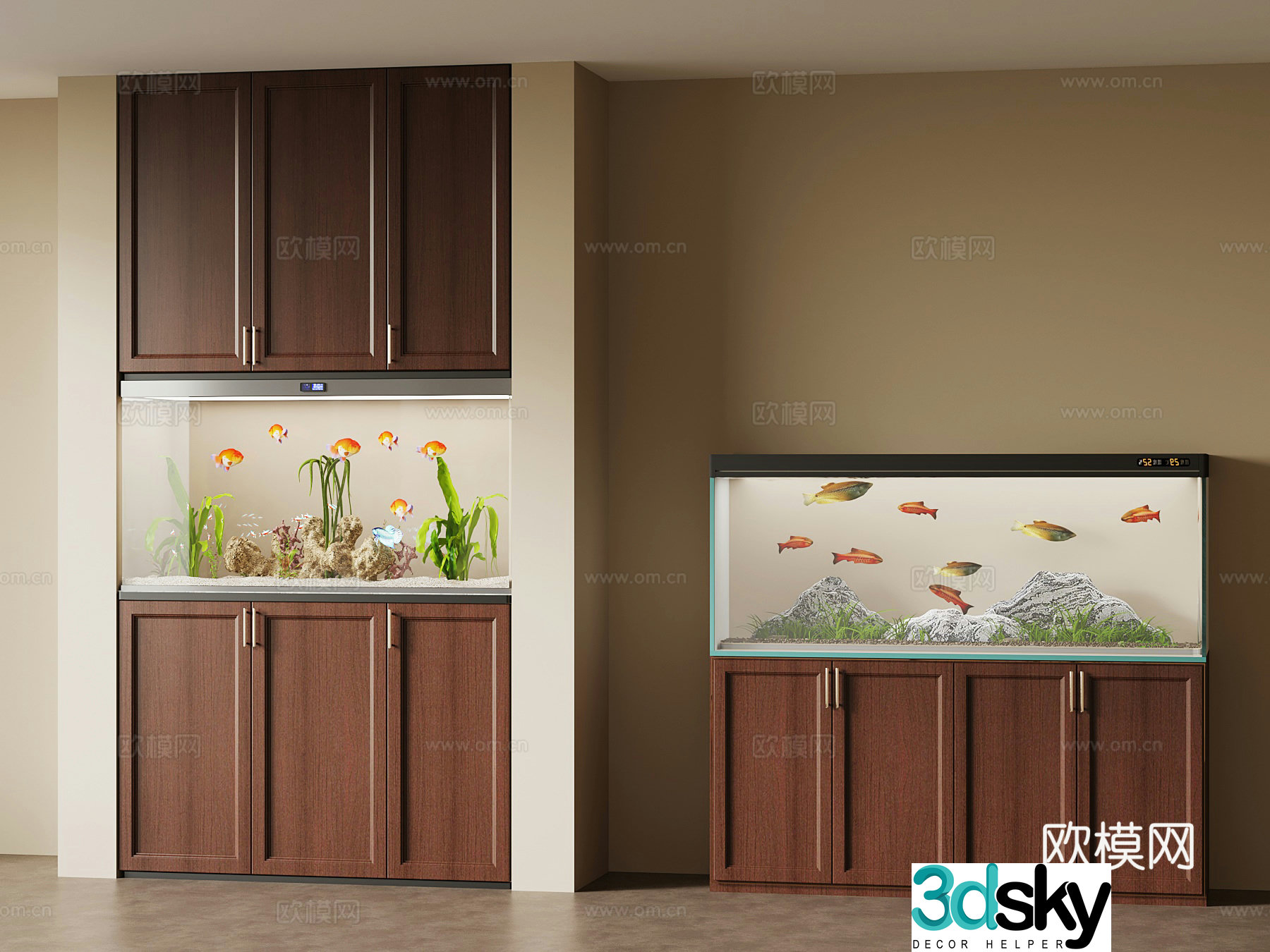 3D model of medieval fish tank