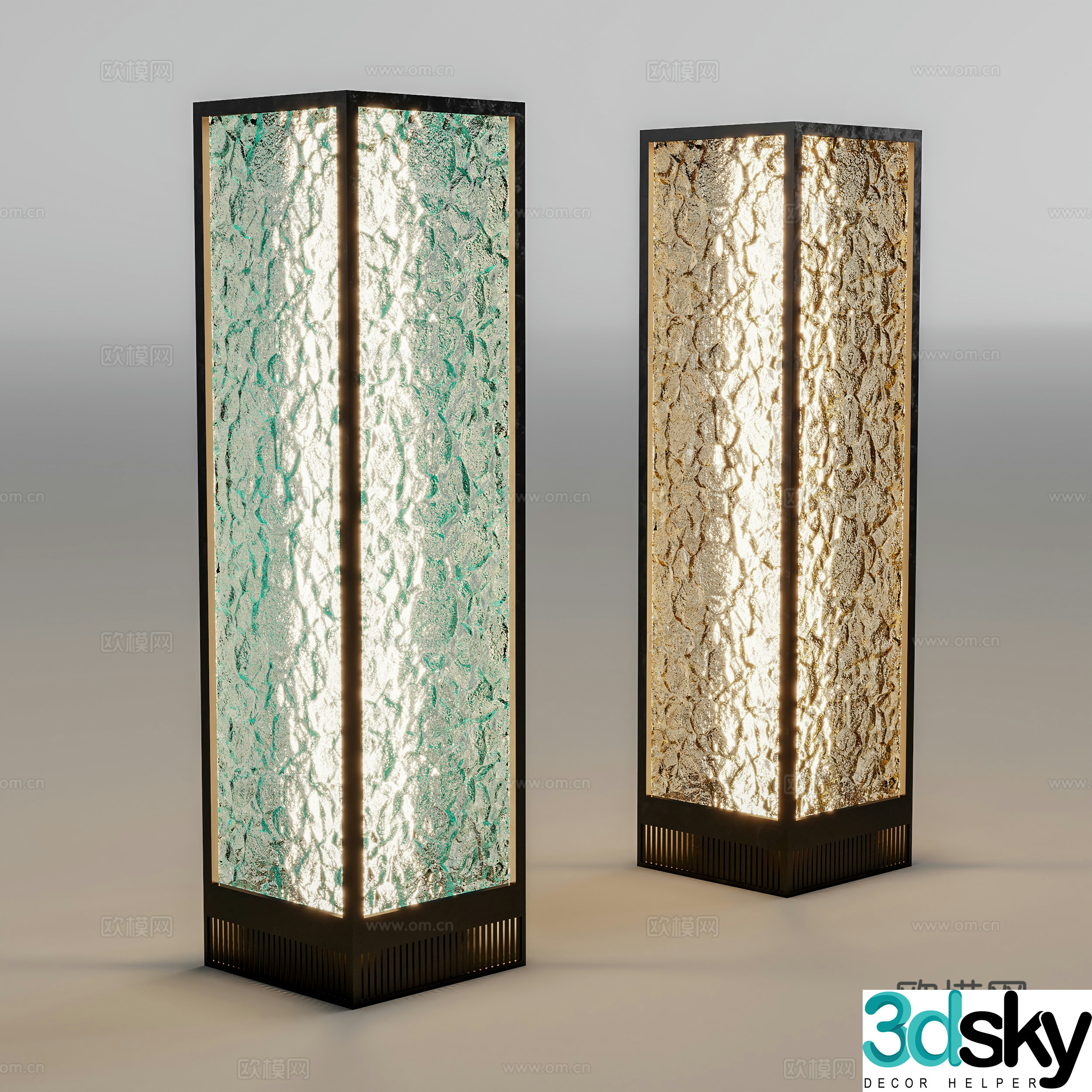 Modern outdoor light 3d model