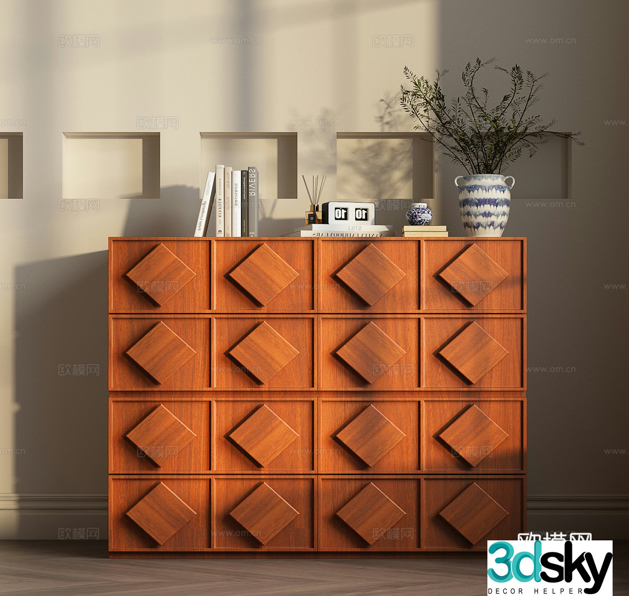 Modern medieval porch cabinet Modern medieval side cabinet Modern medieval decorative cabinet Modern medieval chest of drawers 3D model