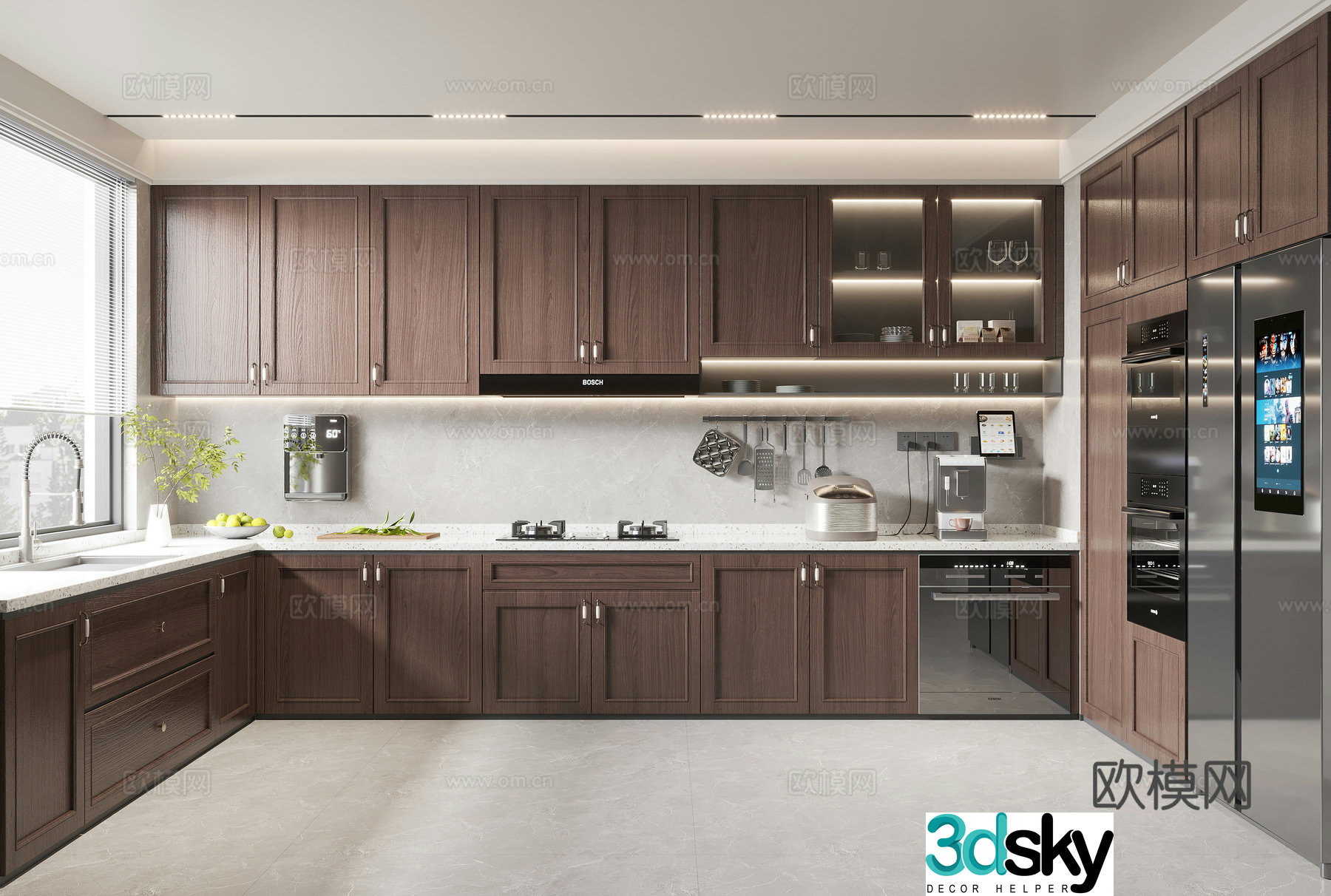Modern kitchen 3d model