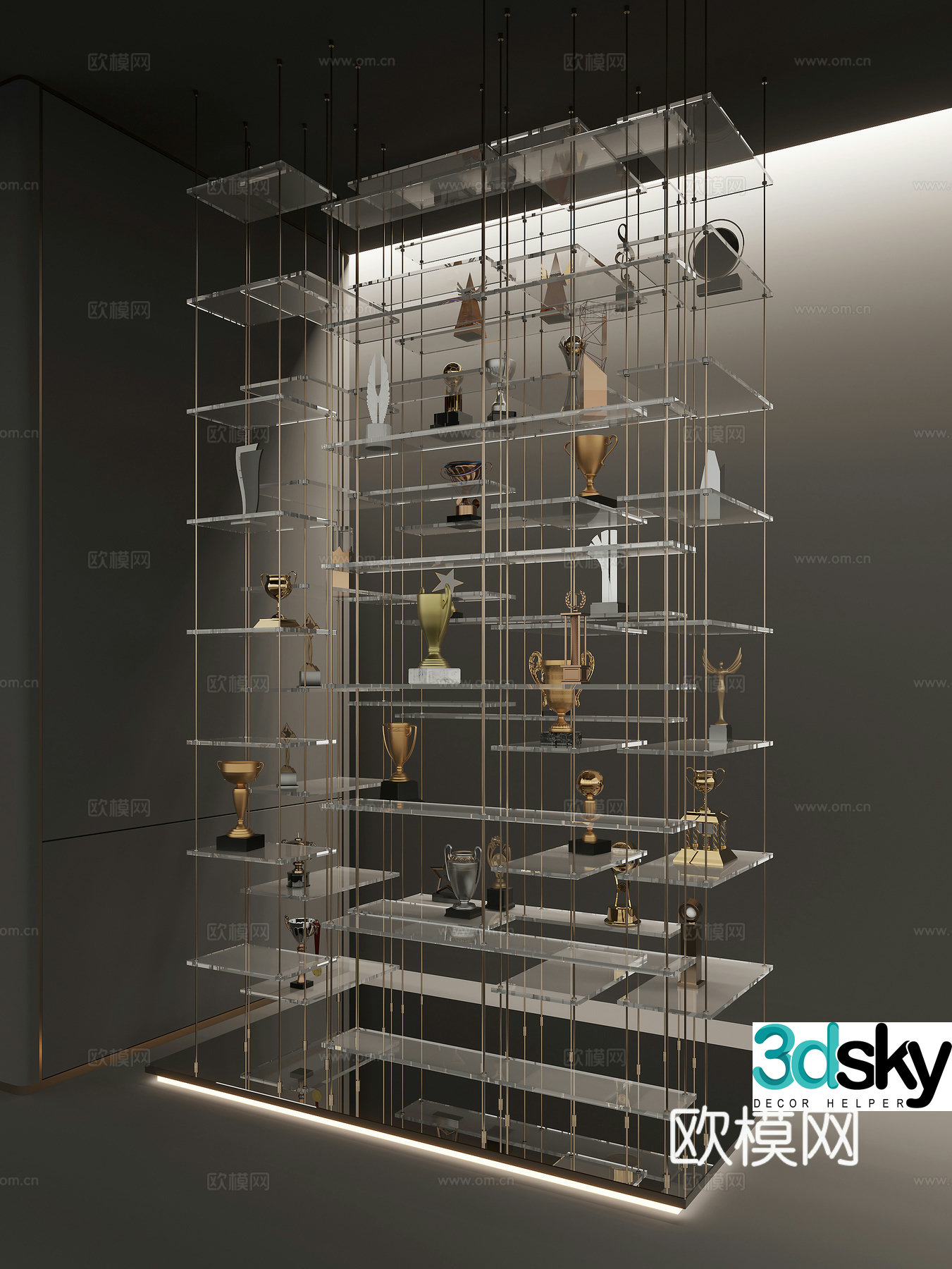Modern decorative frame 3d model