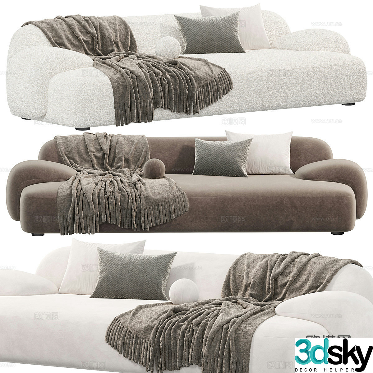 Modern Italian AMA sofa 3d model