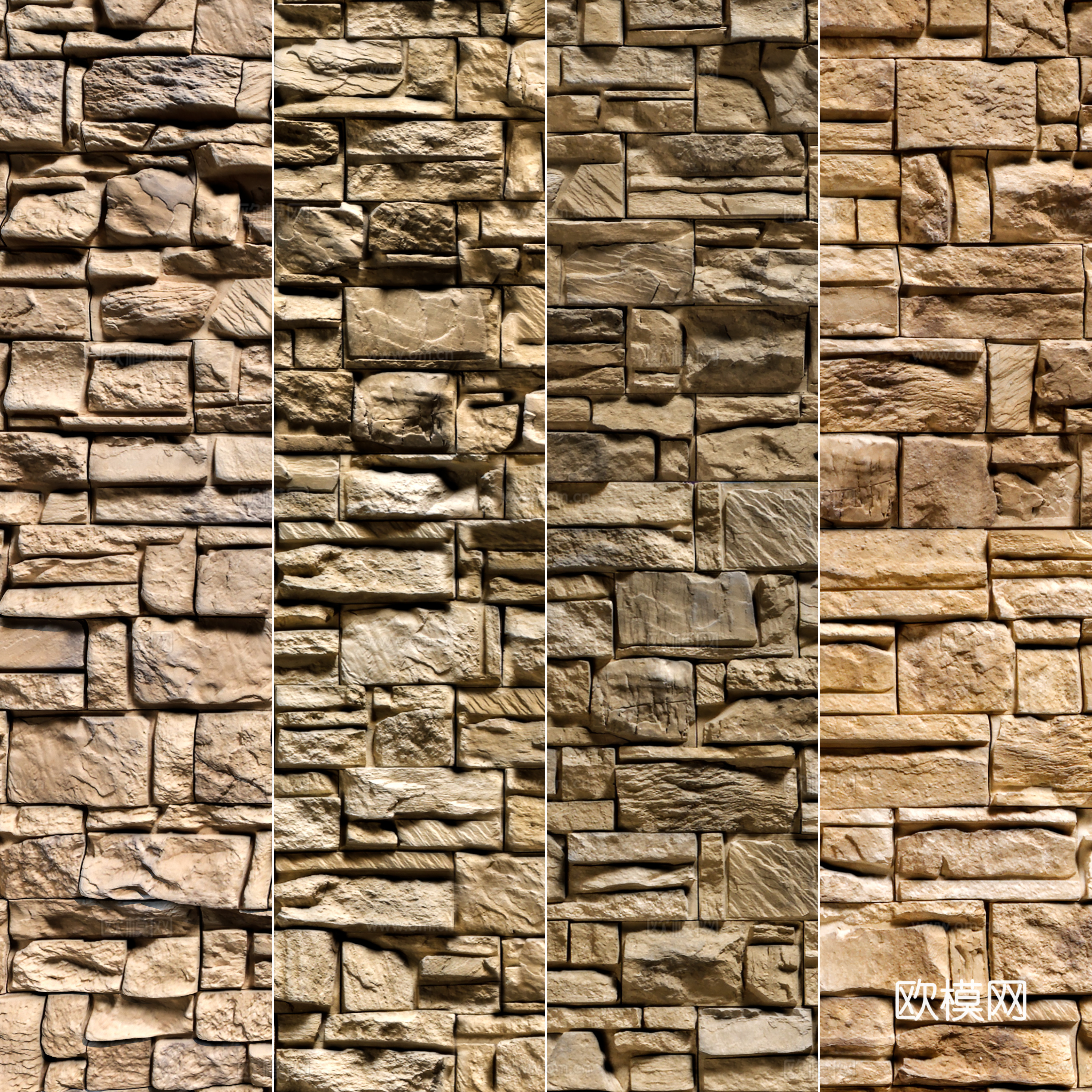 Retro brick wall antique wall tiles Exterior wall stone bricks Exterior wall tiles Stone brick exterior wall stone brick cultural wall 3D model