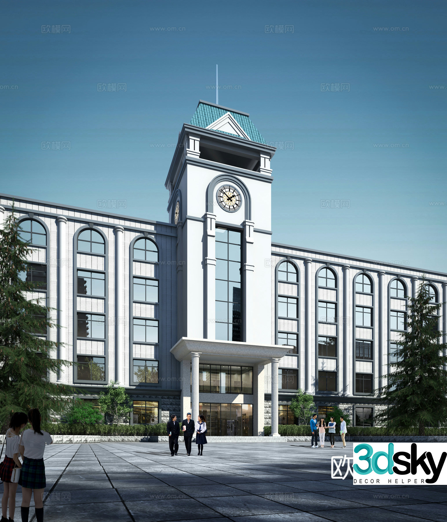 Teaching building 3D model