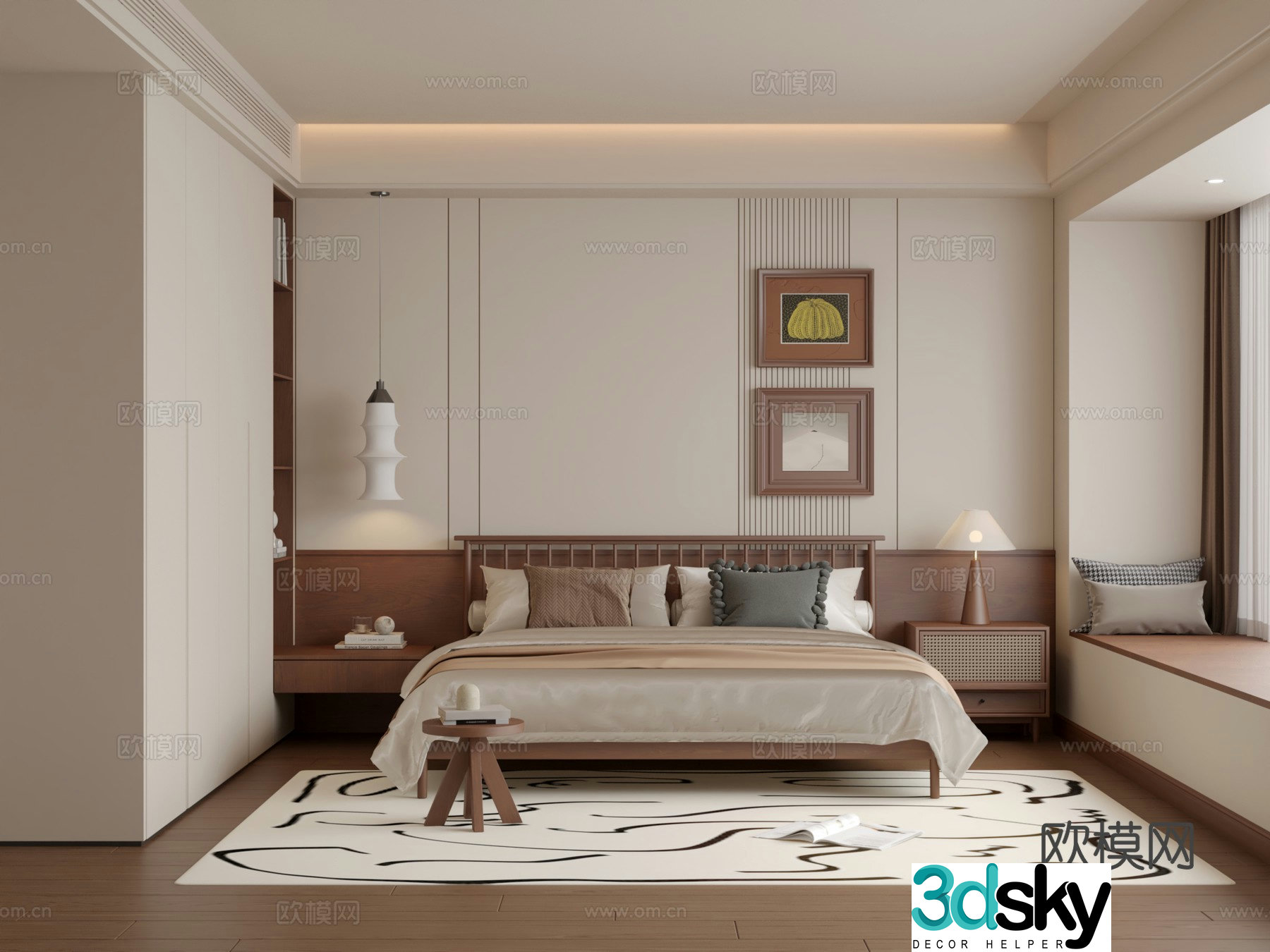Wasabi Bedroom 3D Model