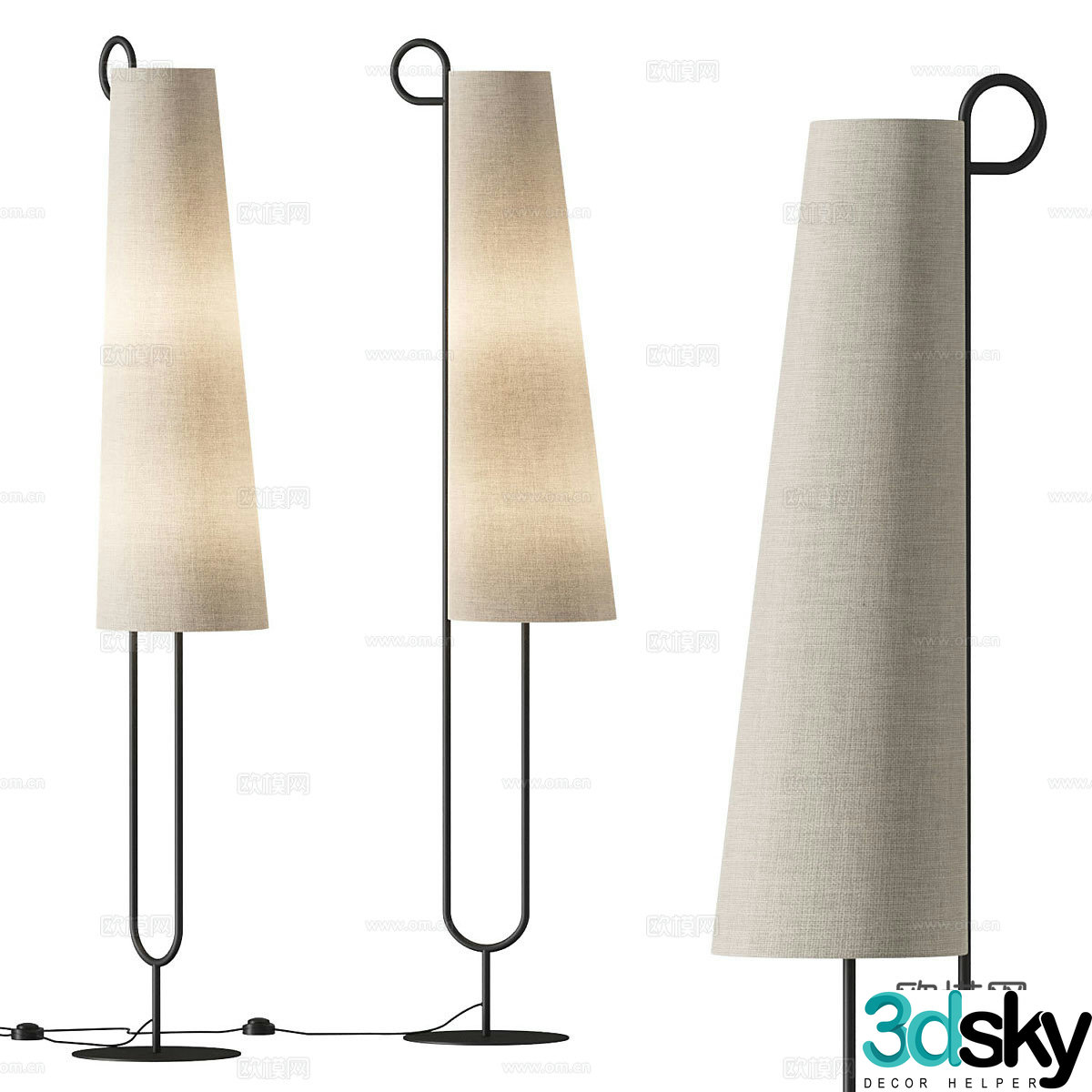 Ferm Living Ancora Floor Lamp 3D Model