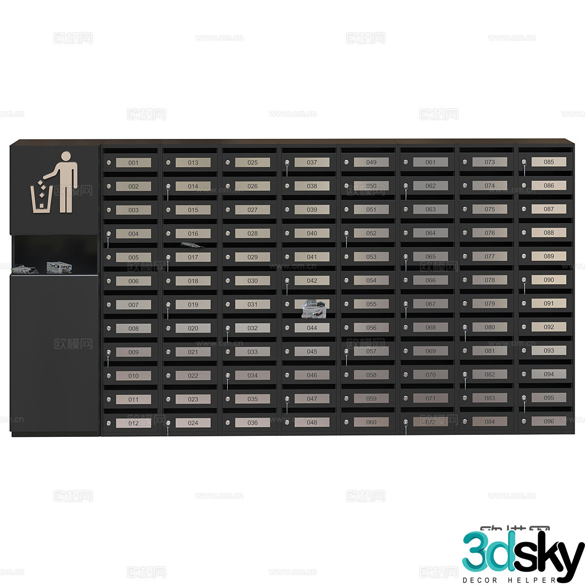 Email Express Delivery Locker 3D Model