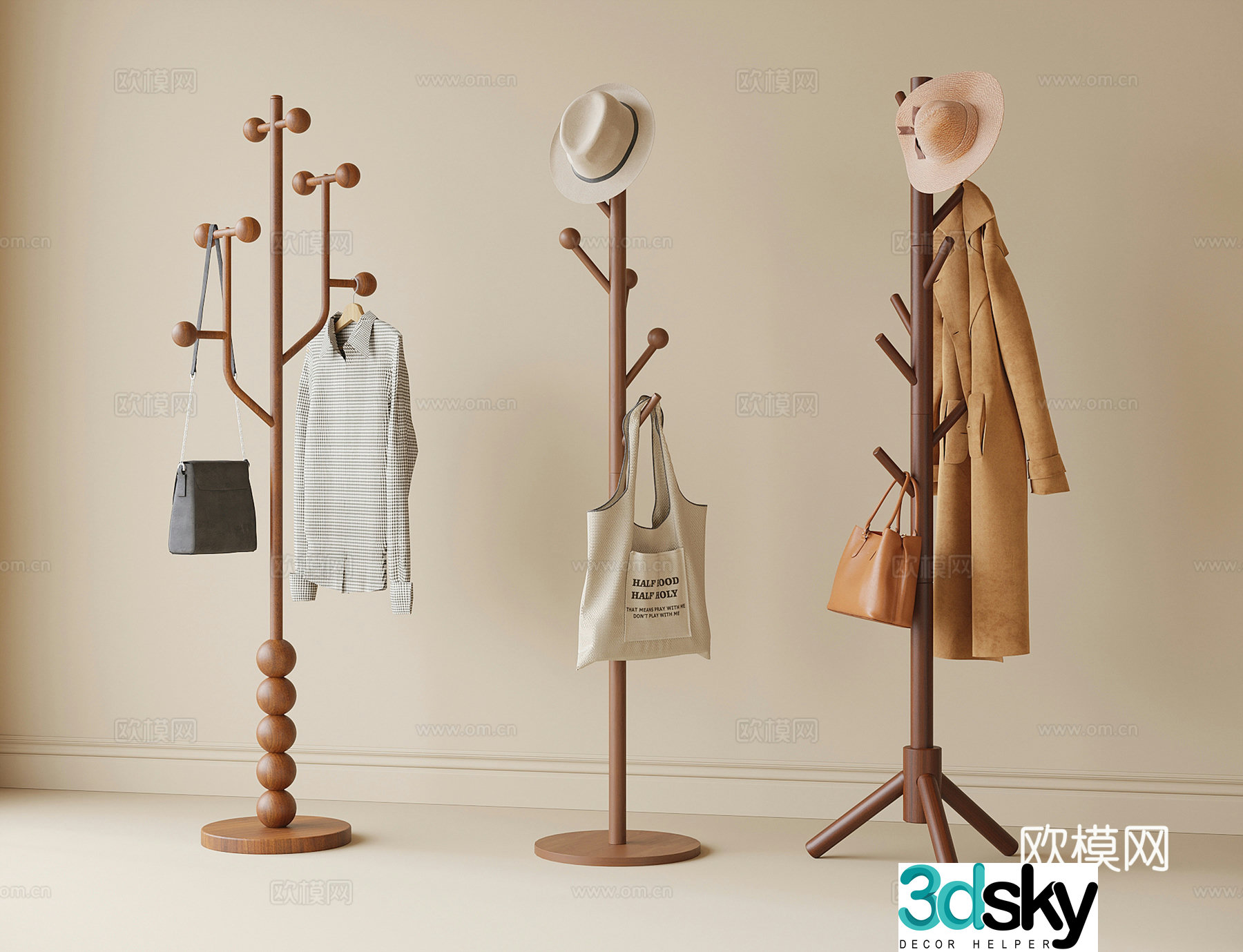 Modern floor hanger 3d model