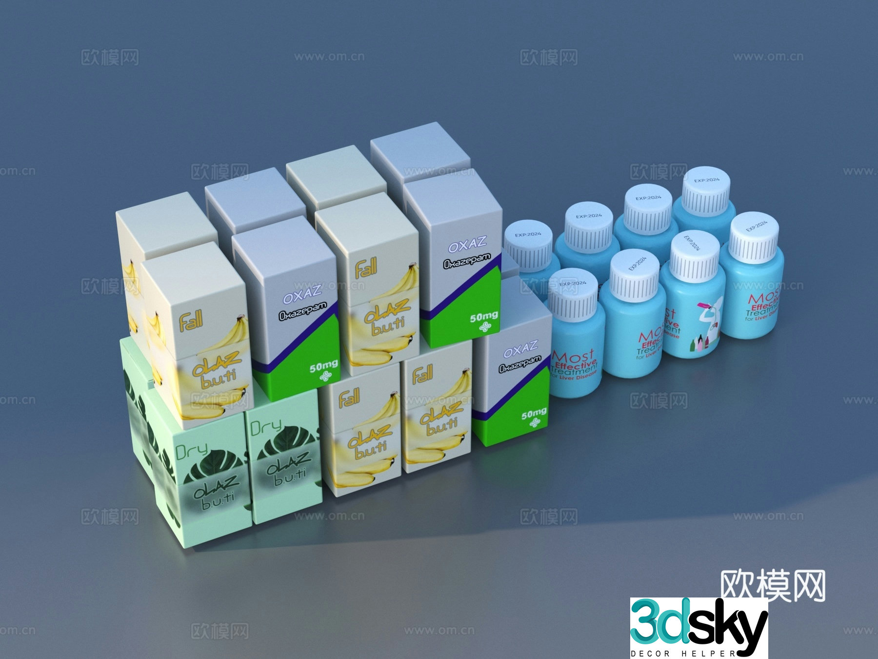 Medicine Medicine Box Medicine Medicine Potion Medical Supplies 3D Model